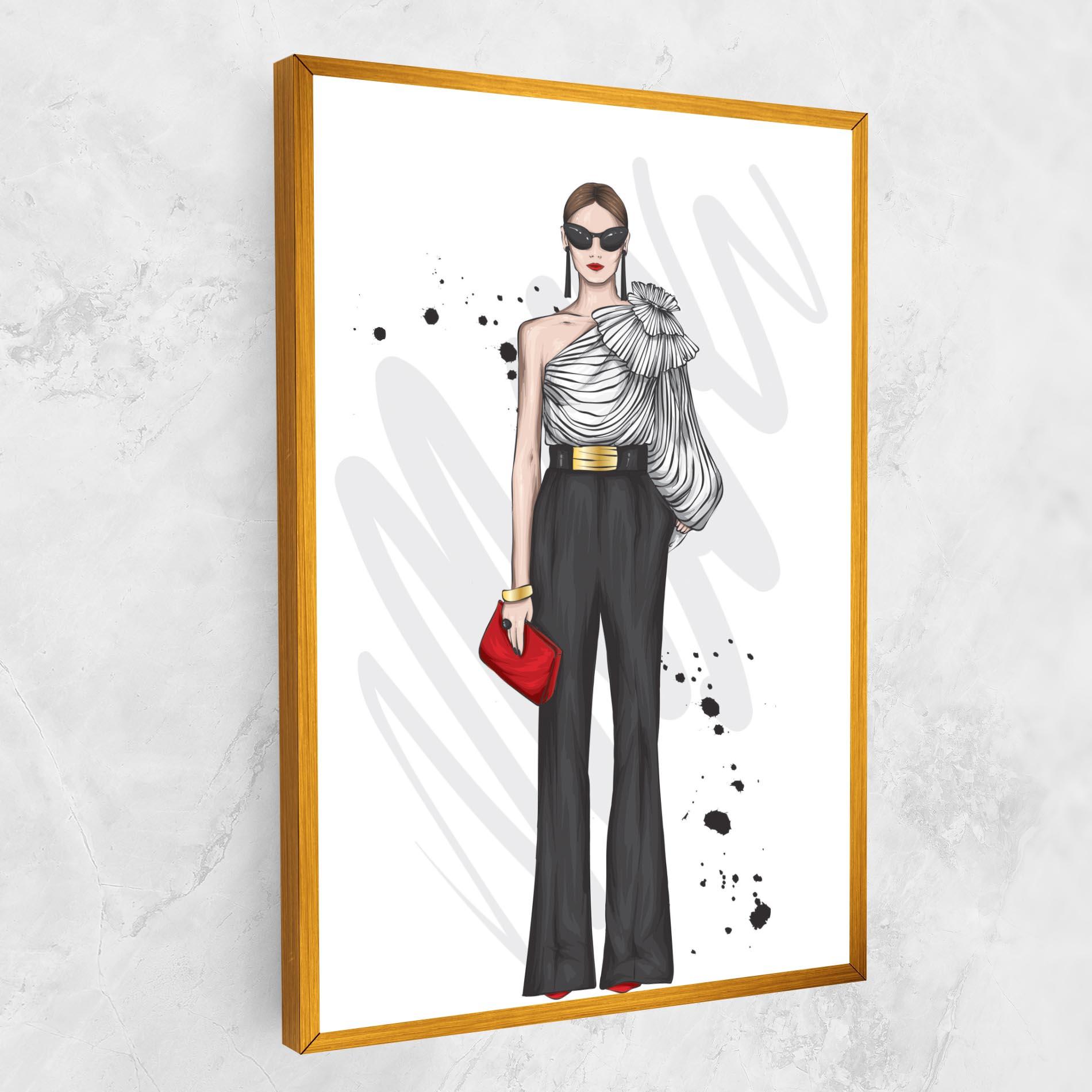 Tablou Canvas Tall Black Pants mockup 1