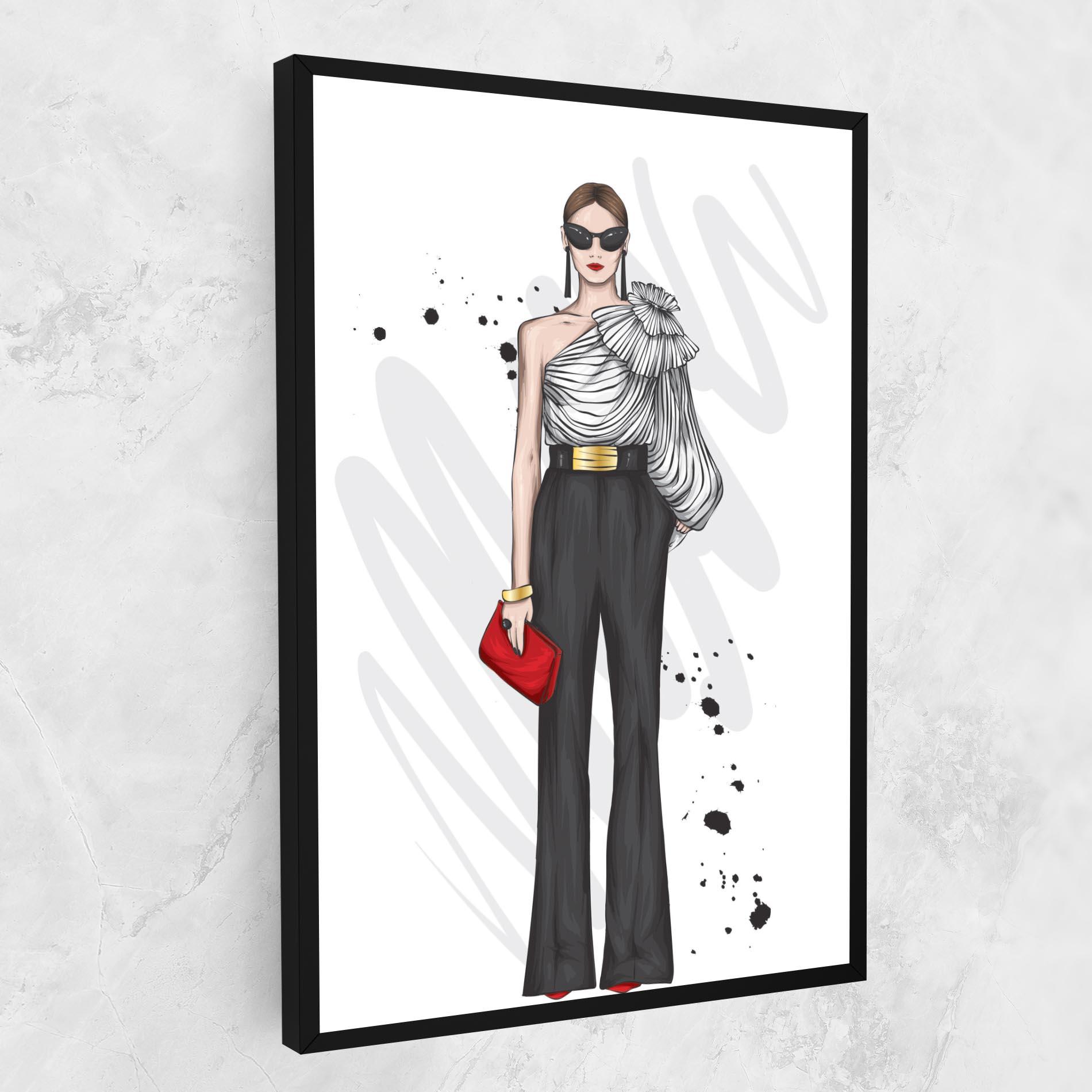 Tablou Canvas Tall Black Pants mockup 1