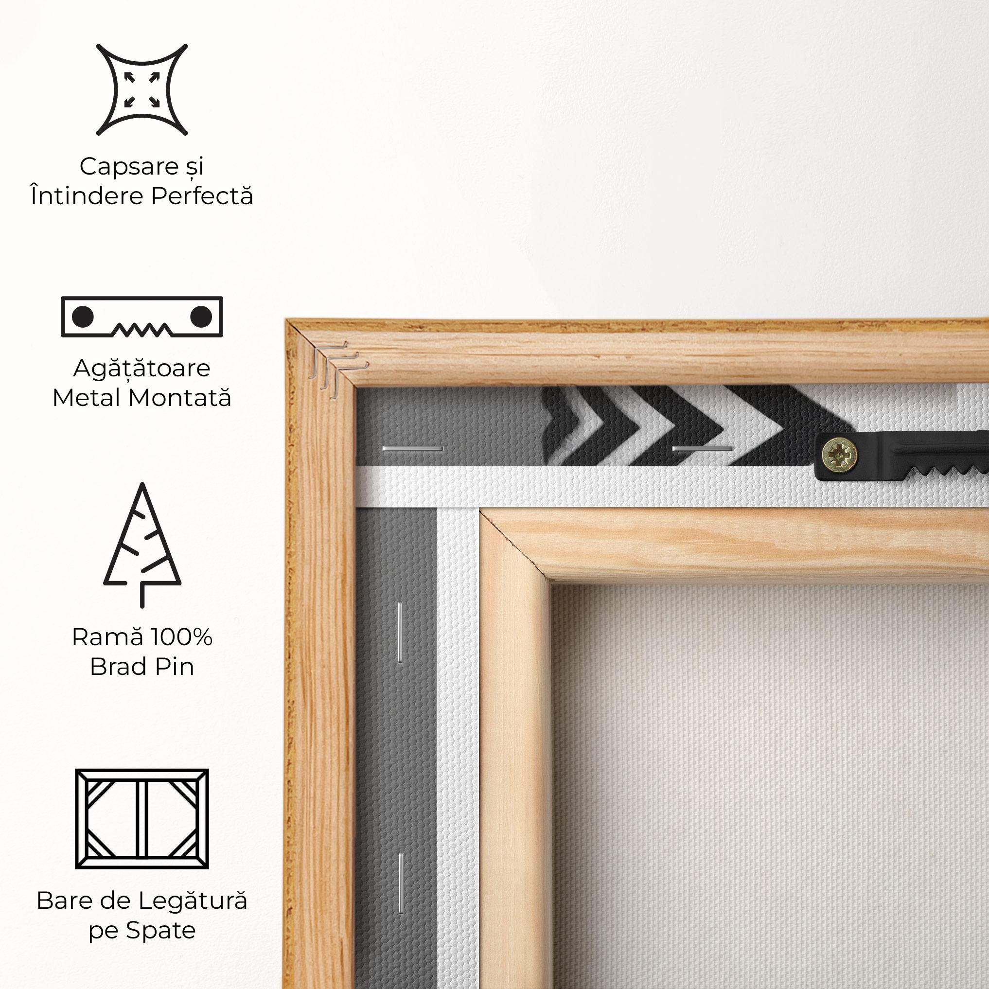 Tablou Canvas Black Lines On Face mockup 5