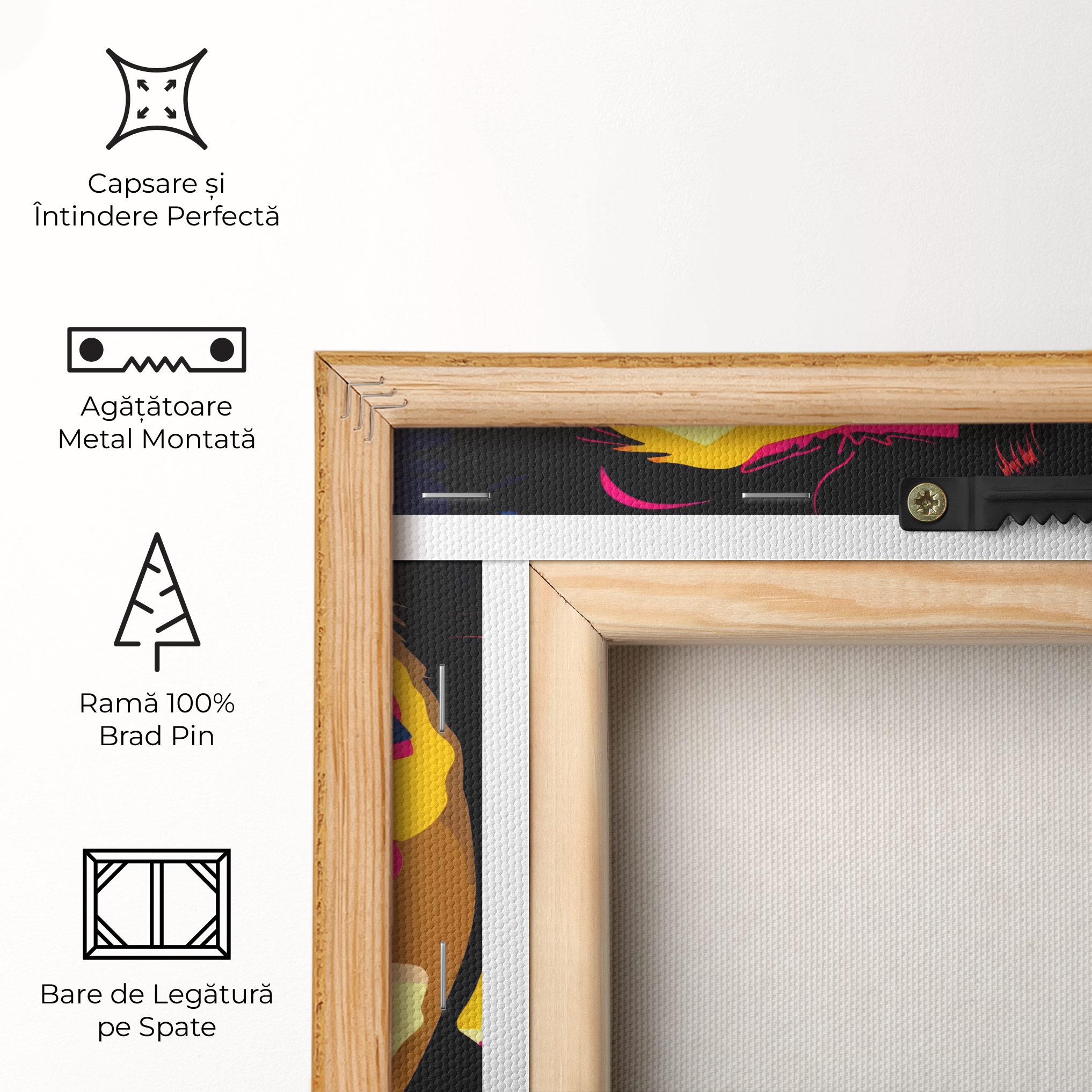 Tablou Canvas Pop Art Portrait Woman mockup 5