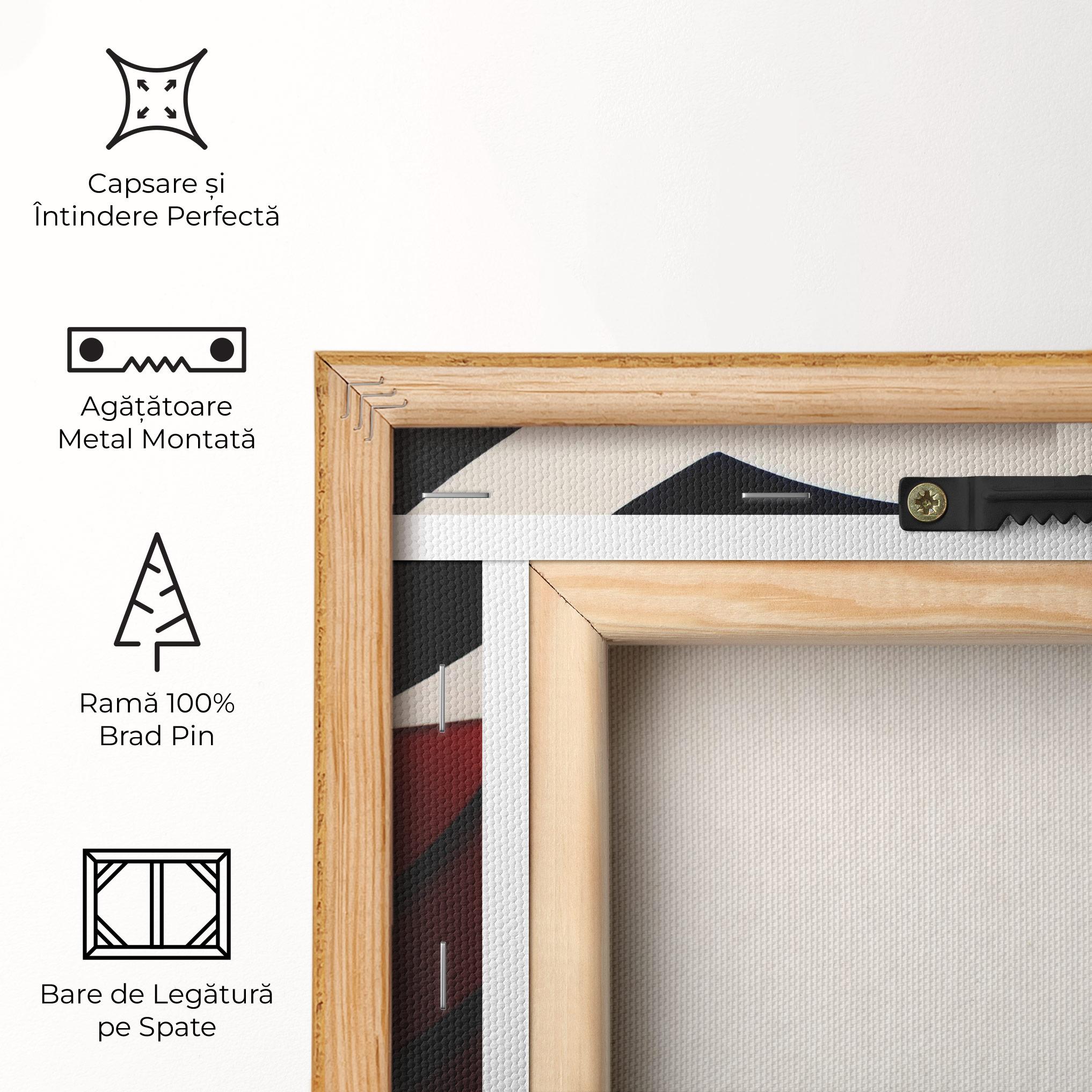 Tablou Canvas Red Black Woman Art mockup 5