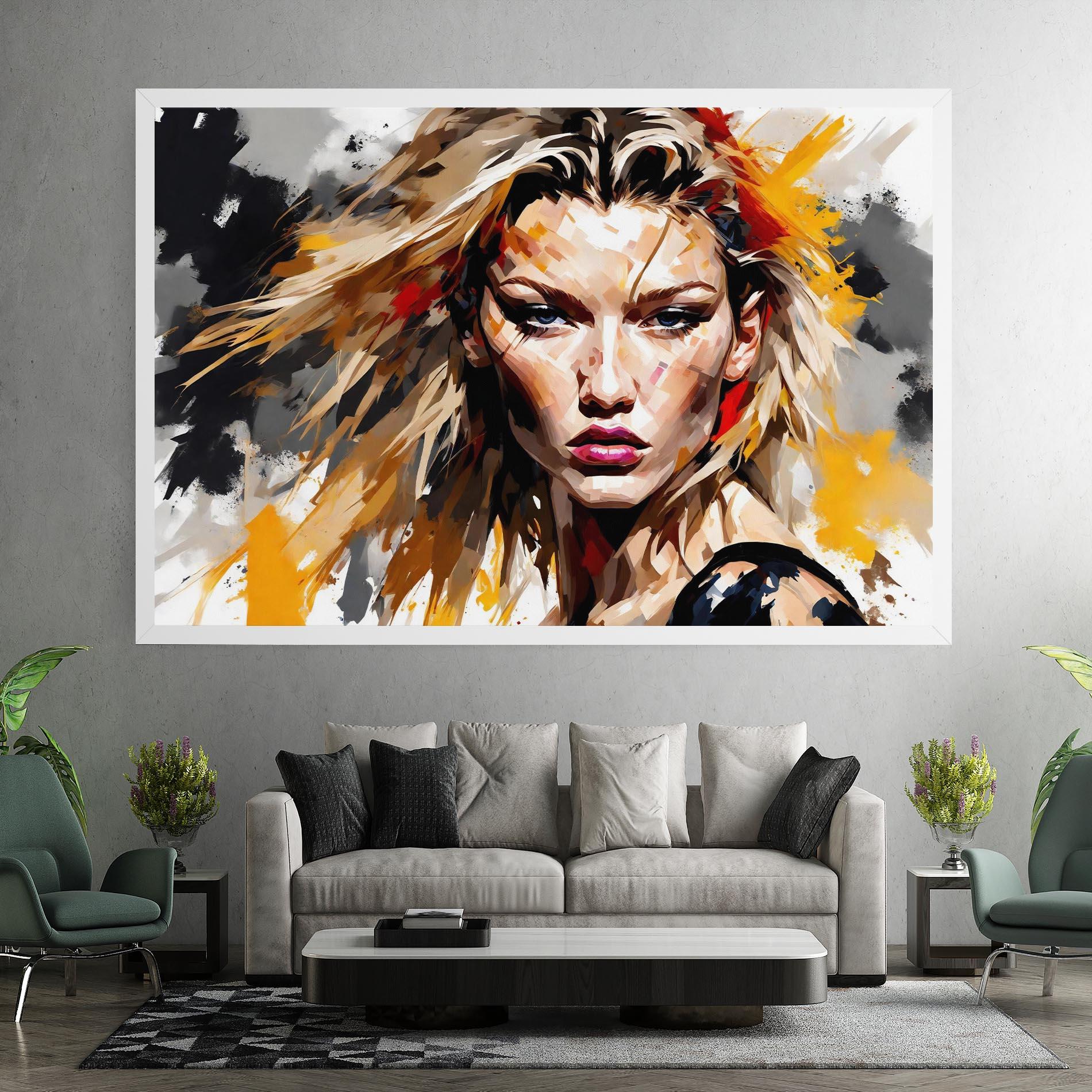 Tablou Canvas Blond Hair Splash mockup 7
