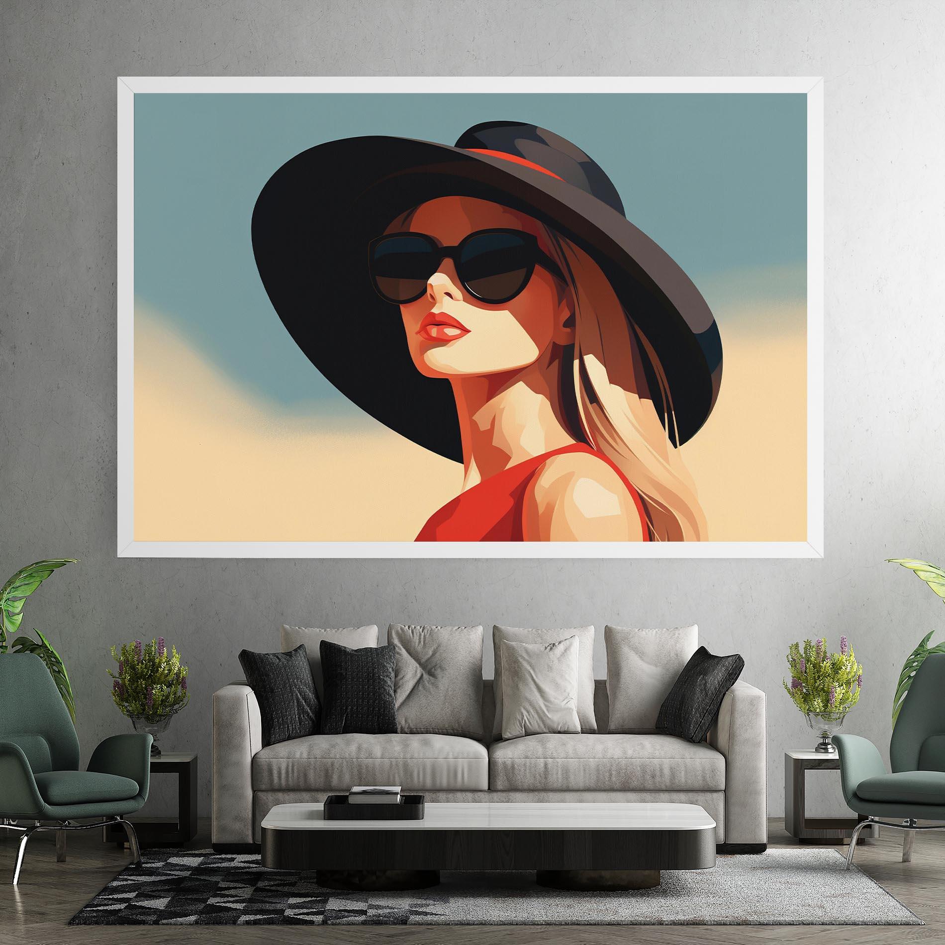 Tablou Canvas Caucasian Glamor Model mockup 7