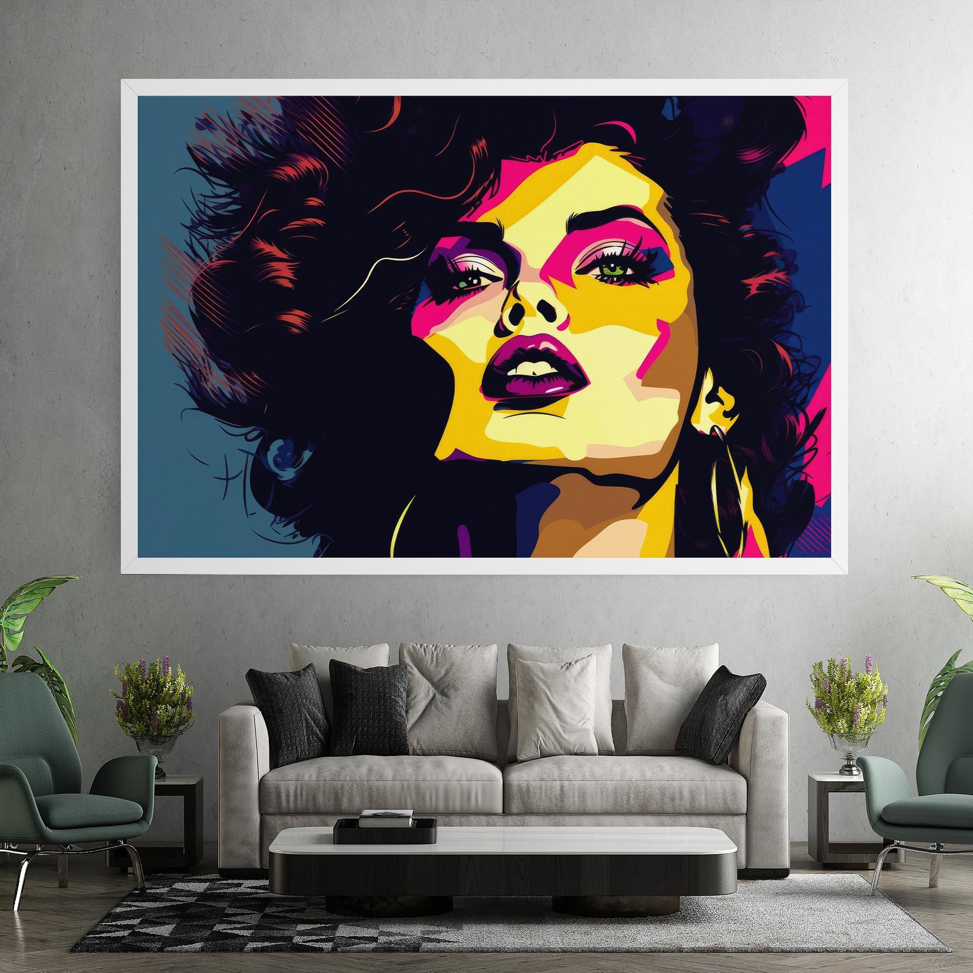Tablou Canvas Pop Art Portrait Woman mockup 7