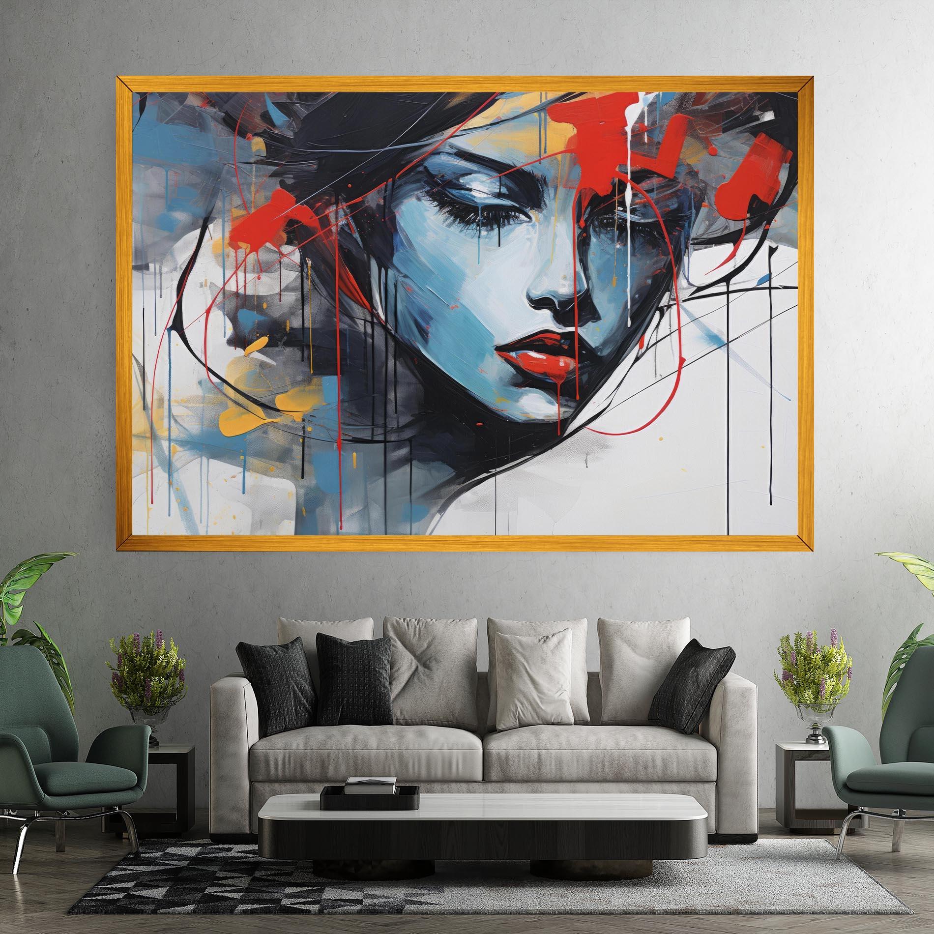 Tablou Canvas Edgy Woman mockup 7