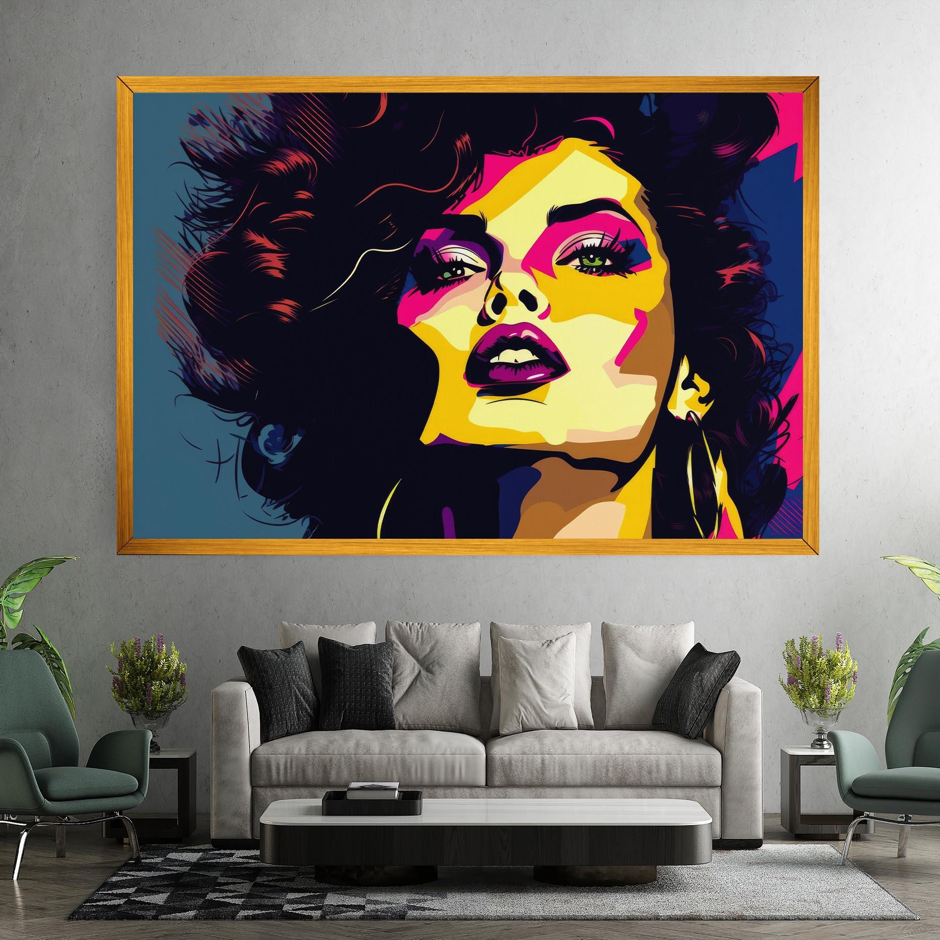 Tablou Canvas Pop Art Portrait Woman mockup 7