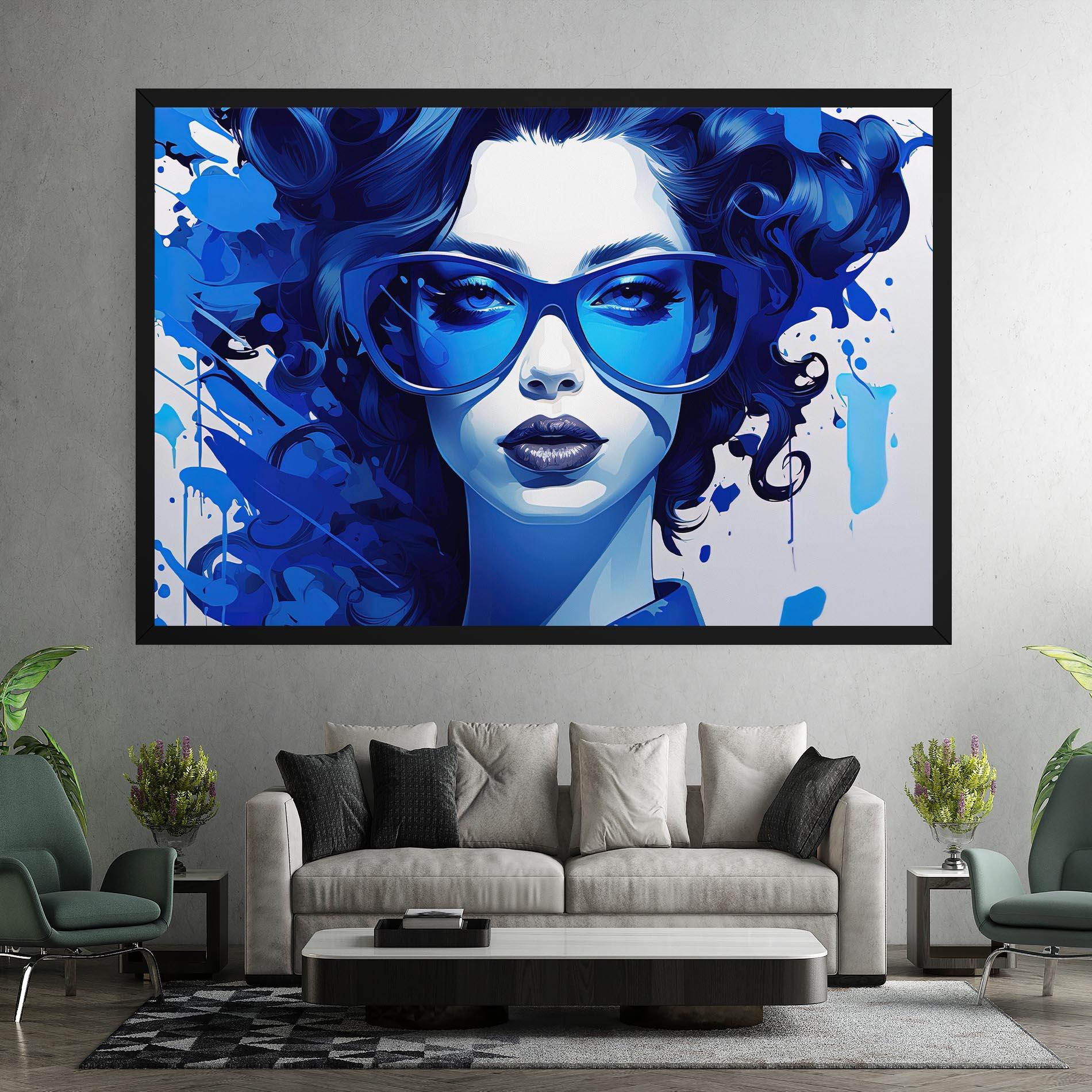 Tablou Canvas Big Blue Glasses mockup 7