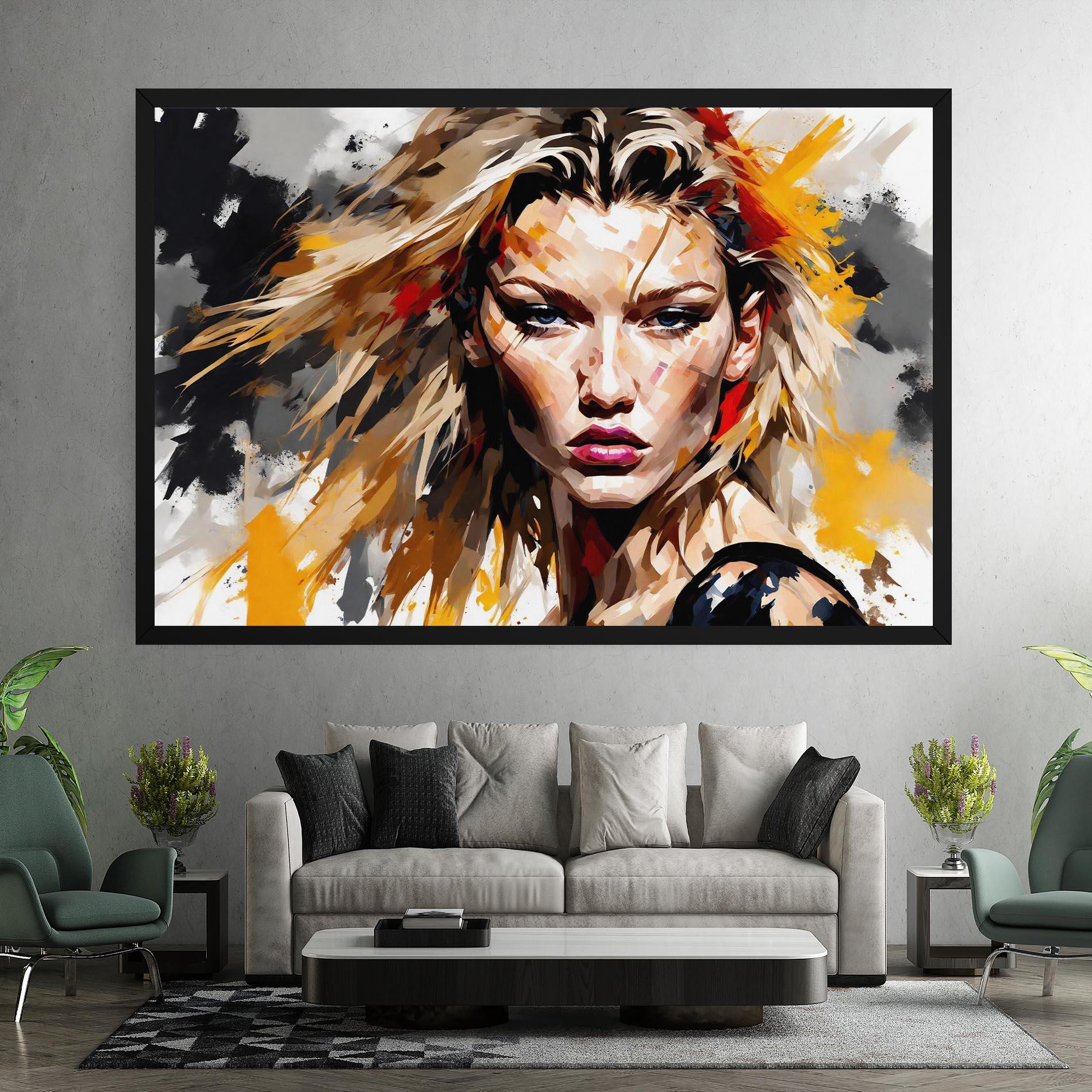 Tablou Canvas Blond Hair Splash mockup 7
