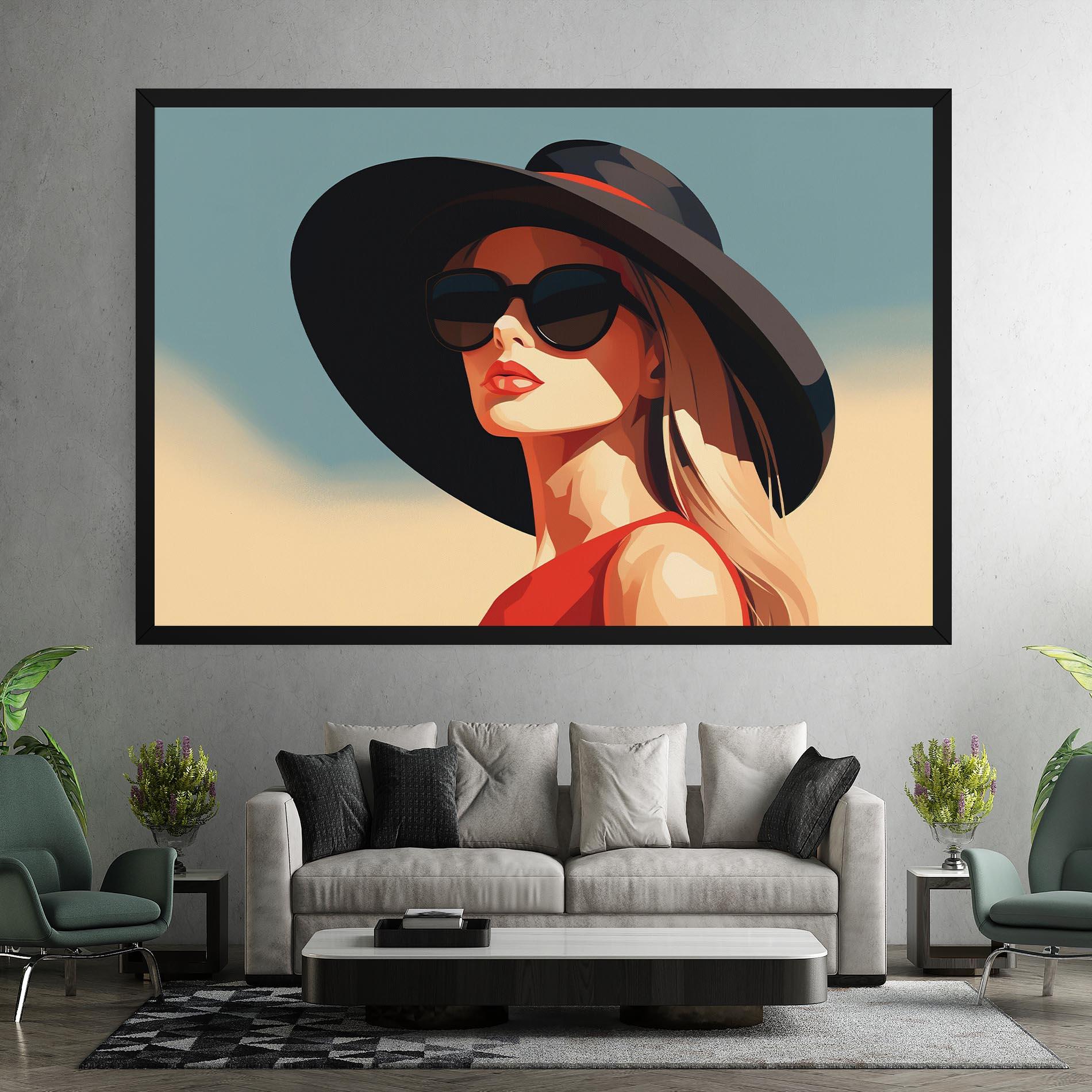 Tablou Canvas Caucasian Glamor Model mockup 7