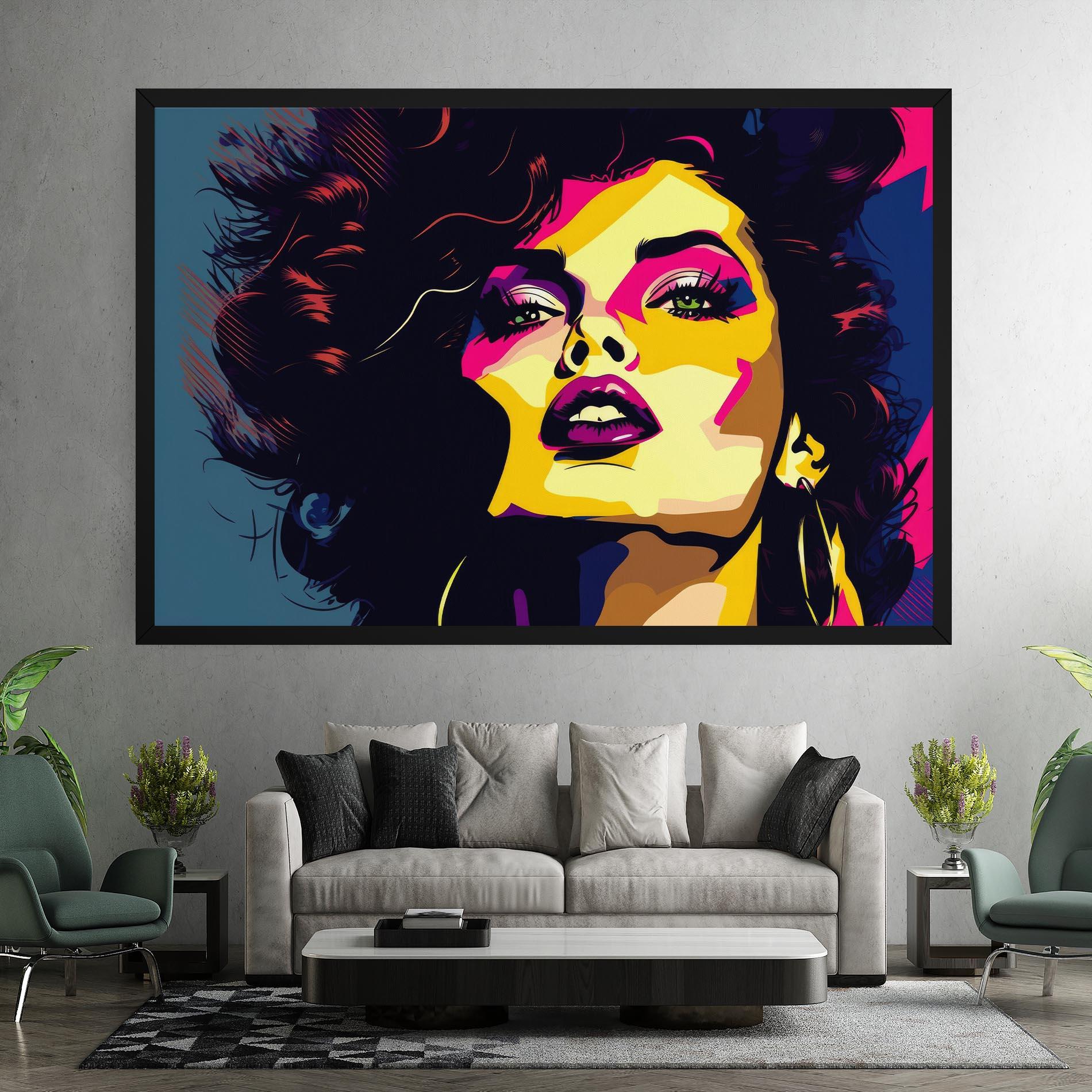 Tablou Canvas Pop Art Portrait Woman mockup 7