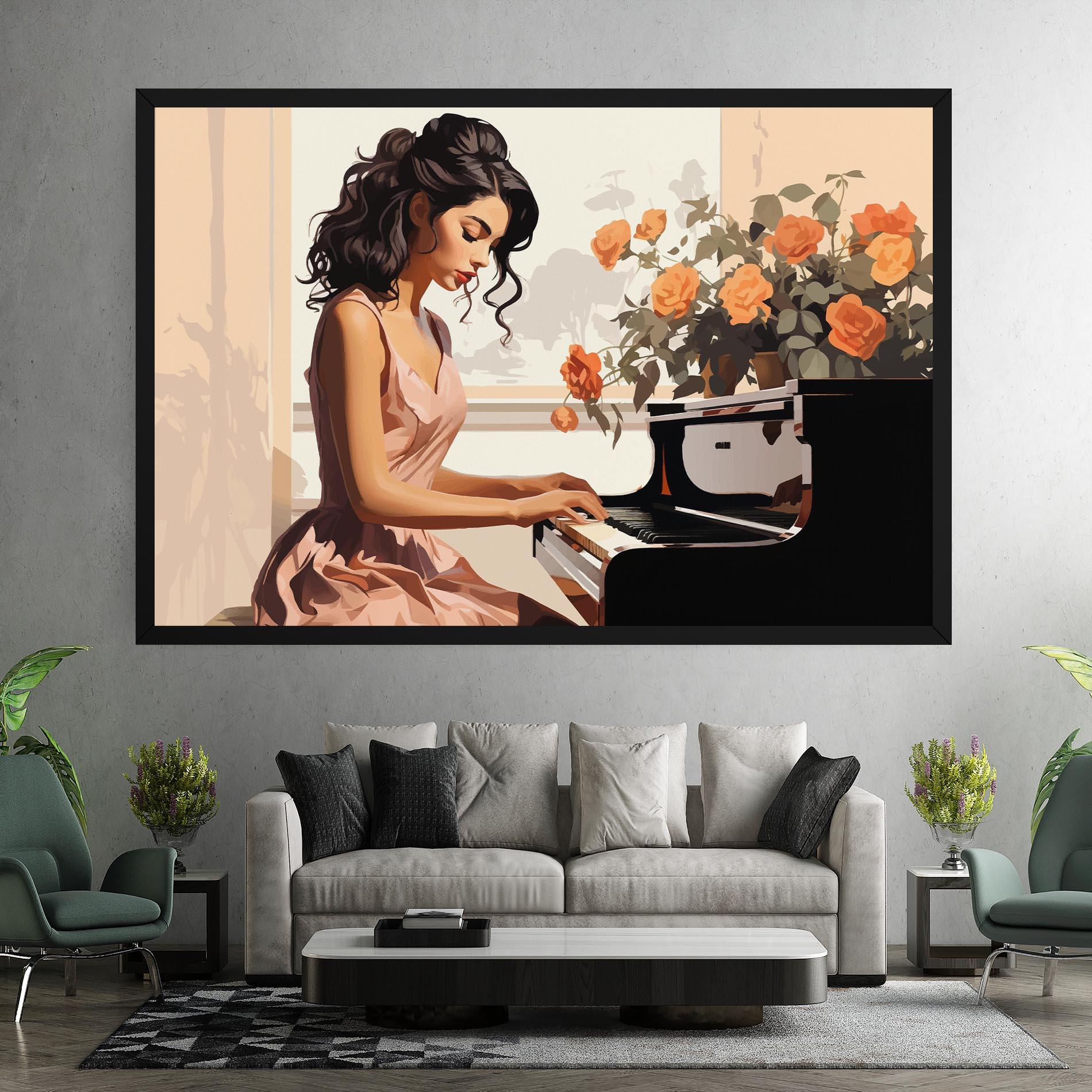 Tablou Canvas Singer Painting mockup 7