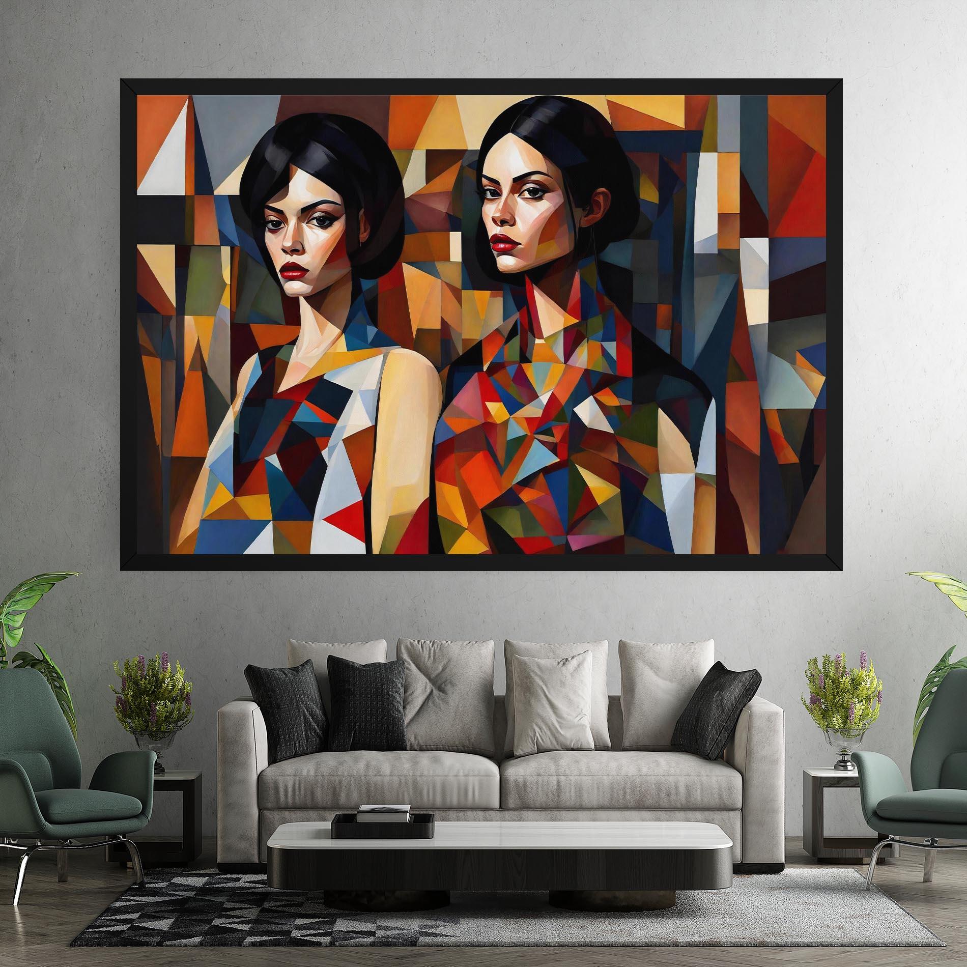 Tablou Canvas Young Abstract Women mockup 7