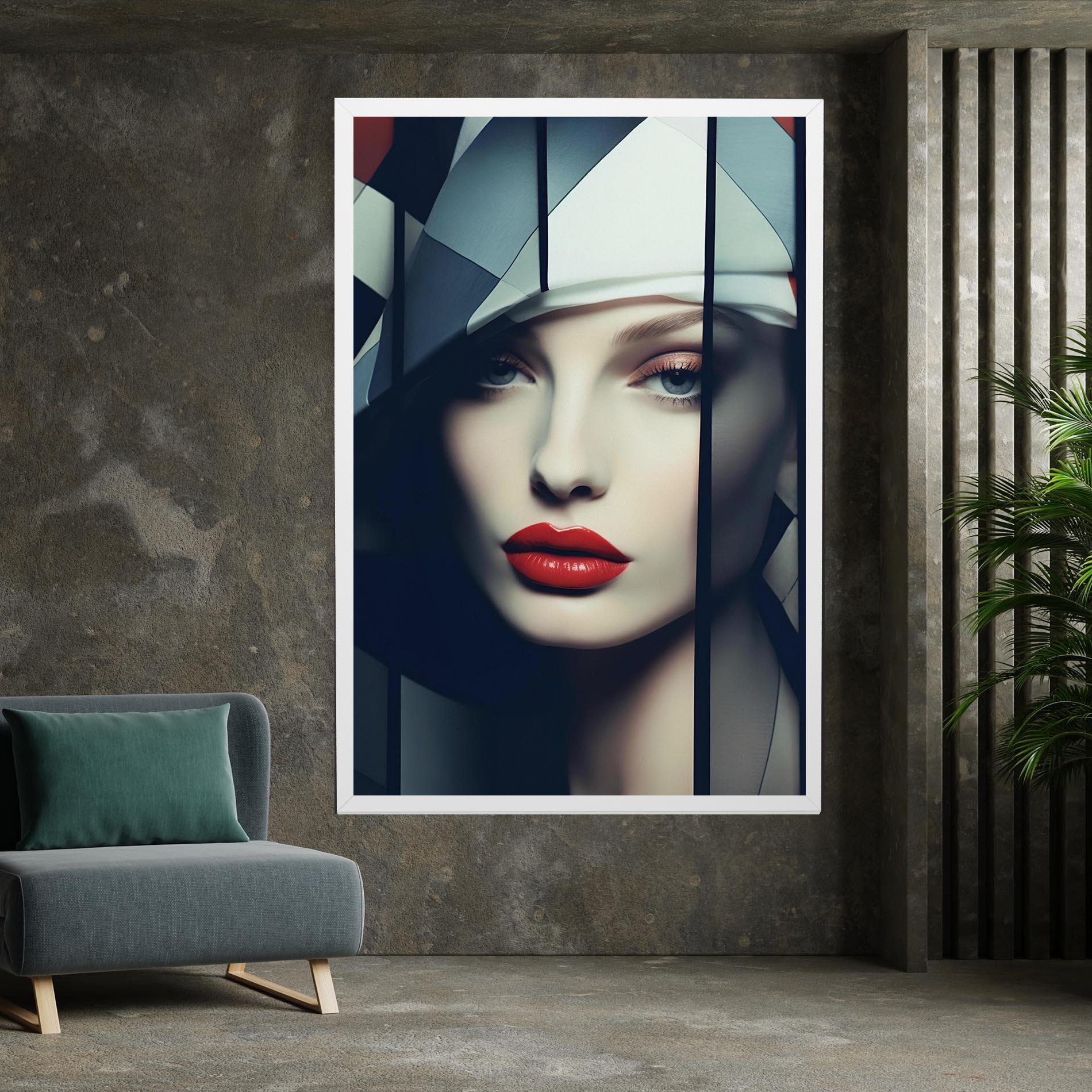 Tablou Canvas Big Juicy Lips Woman mockup 7
