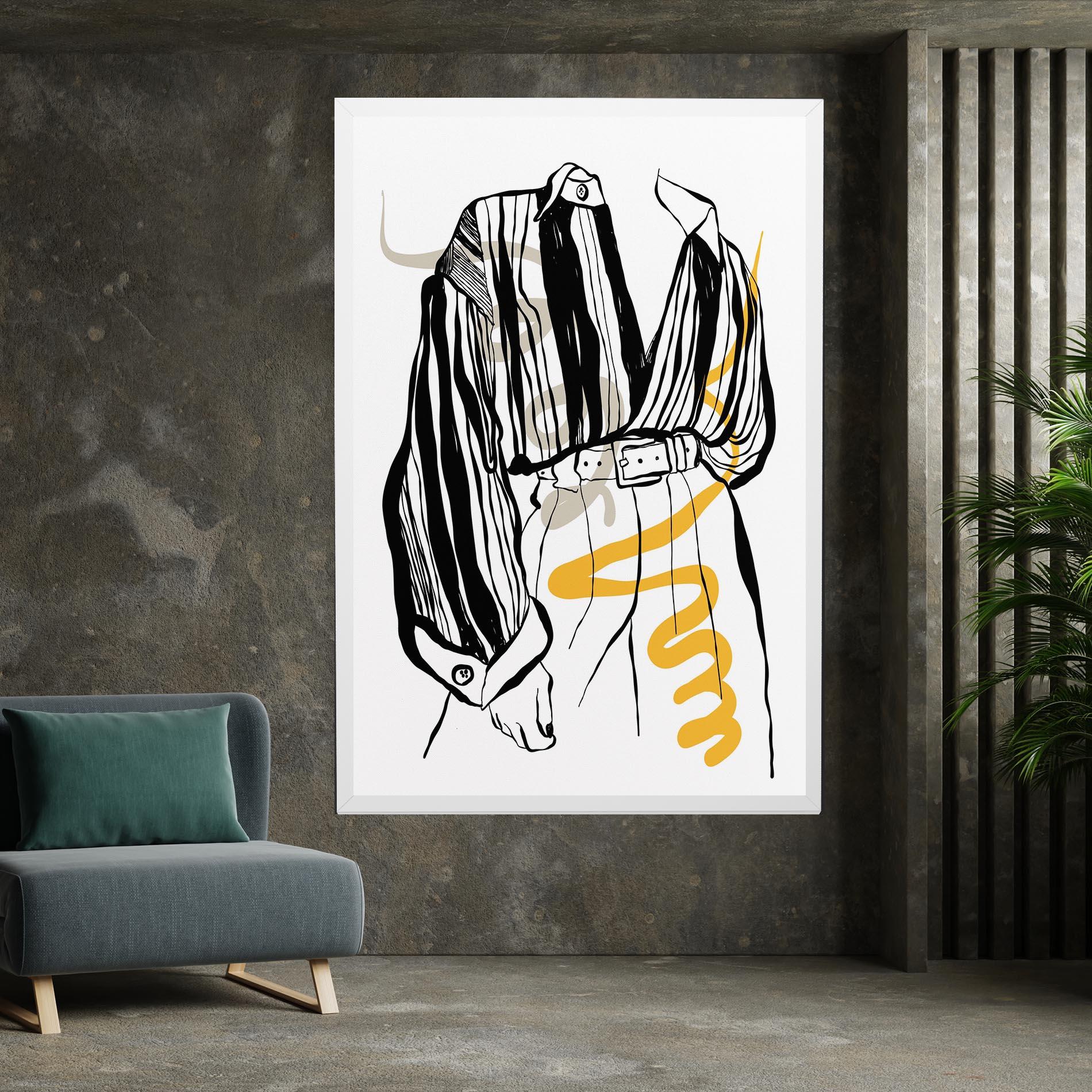 Tablou Canvas Modern Outfit Line mockup 7