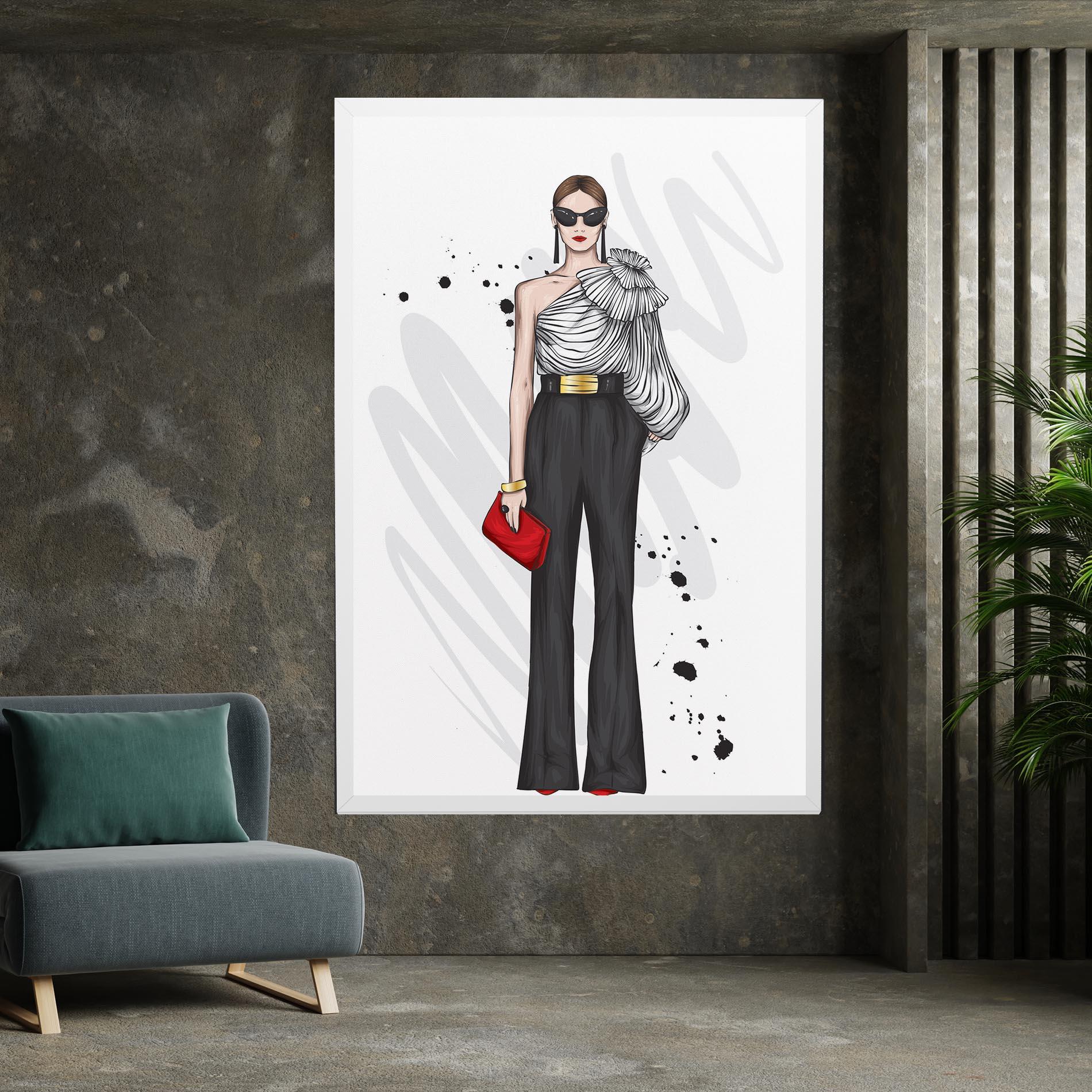 Tablou Canvas Tall Black Pants mockup 7