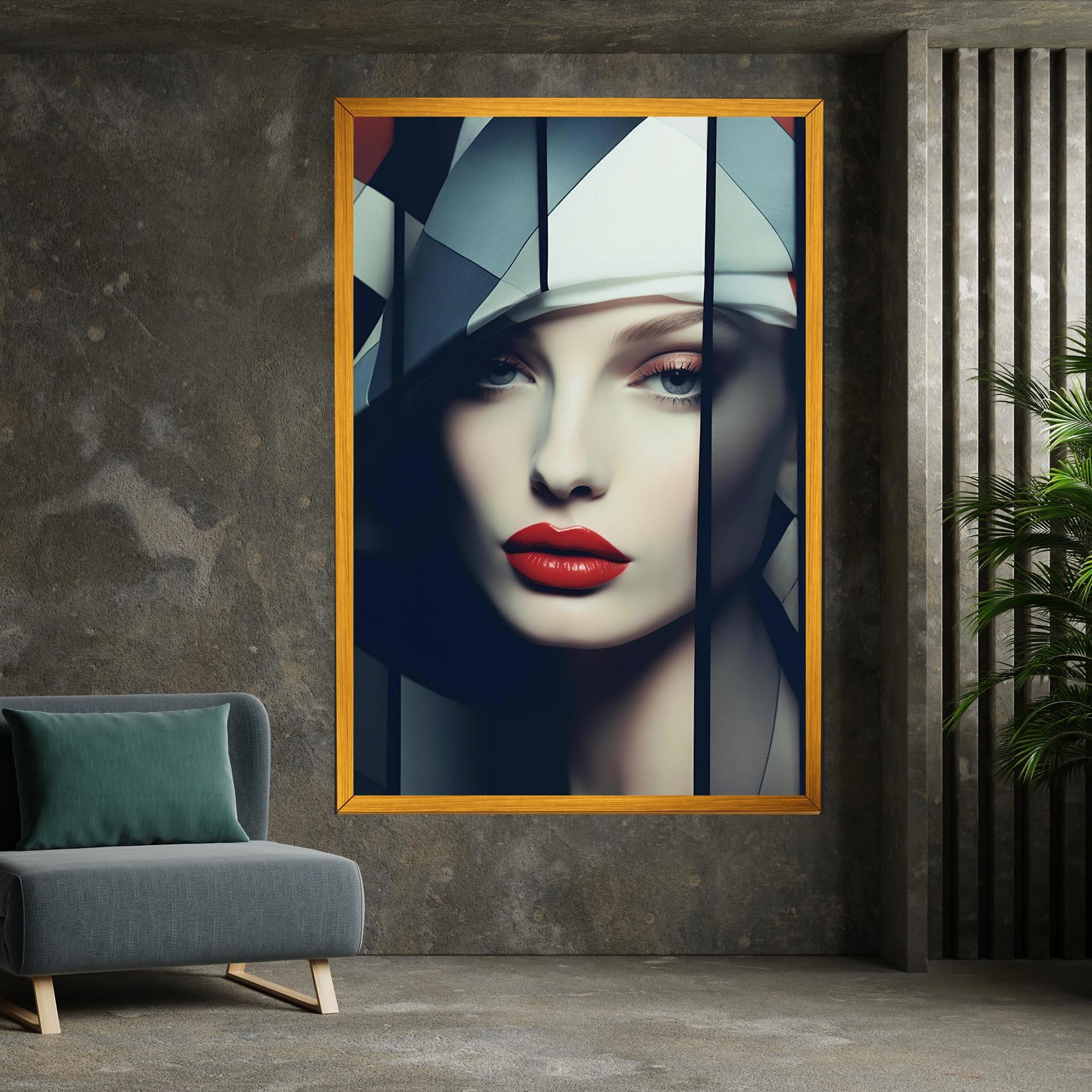 Tablou Canvas Big Juicy Lips Woman mockup 7