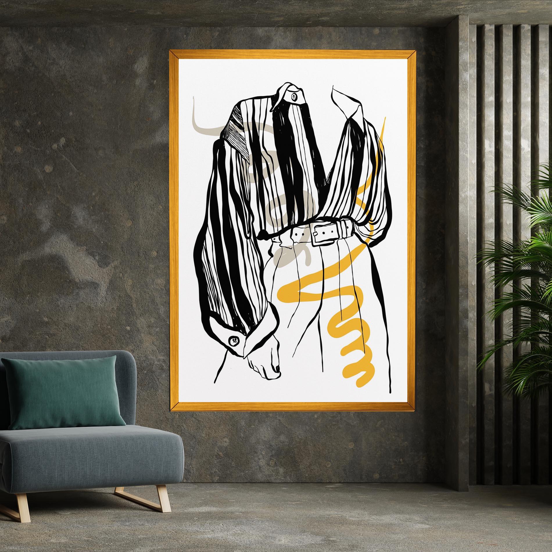 Tablou Canvas Modern Outfit Line mockup 7