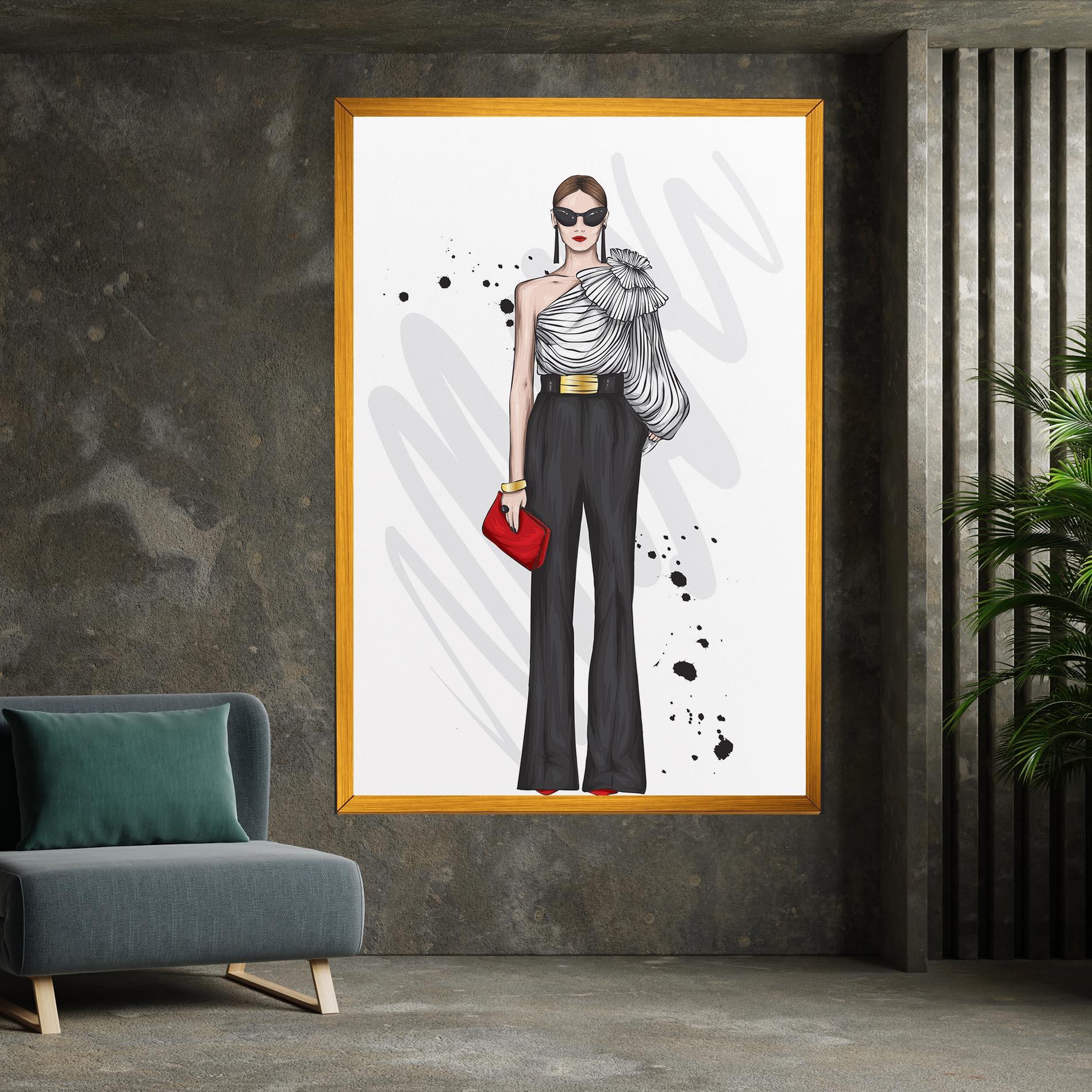 Tablou Canvas Tall Black Pants mockup 7