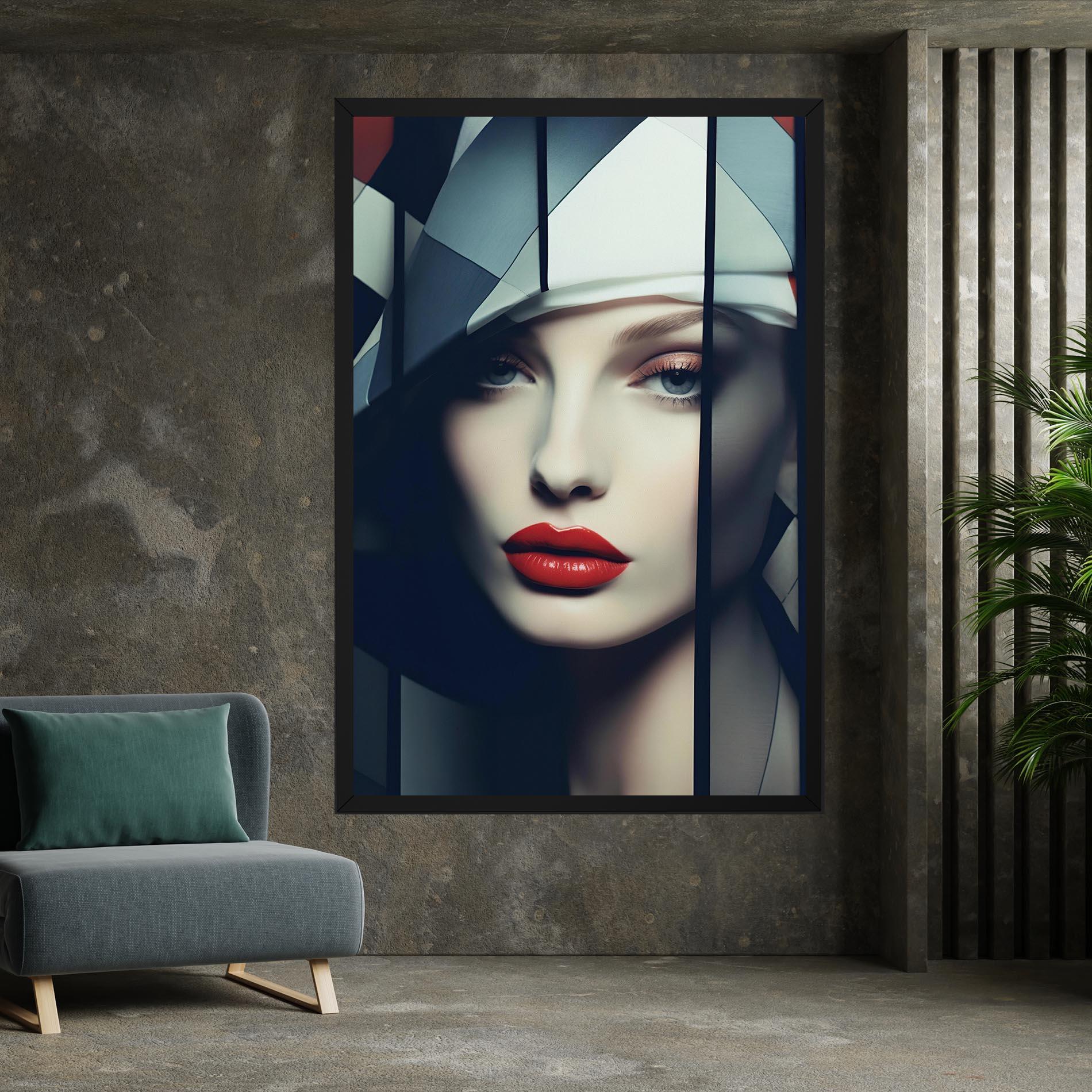 Tablou Canvas Big Juicy Lips Woman mockup 7