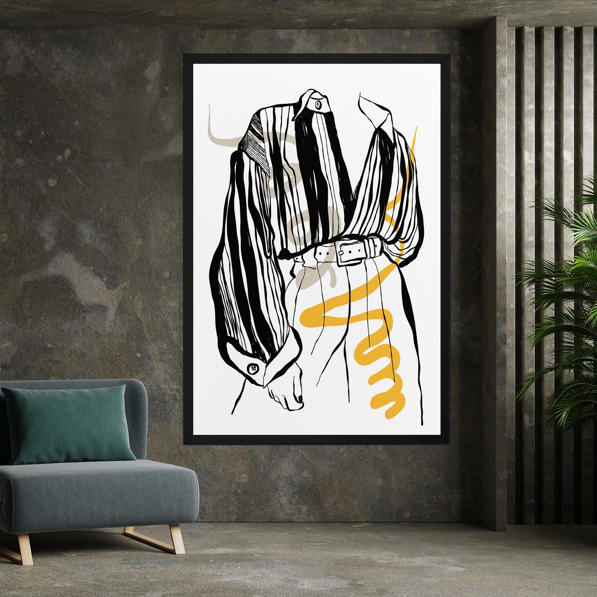 Tablou Canvas Modern Outfit Line mockup 7