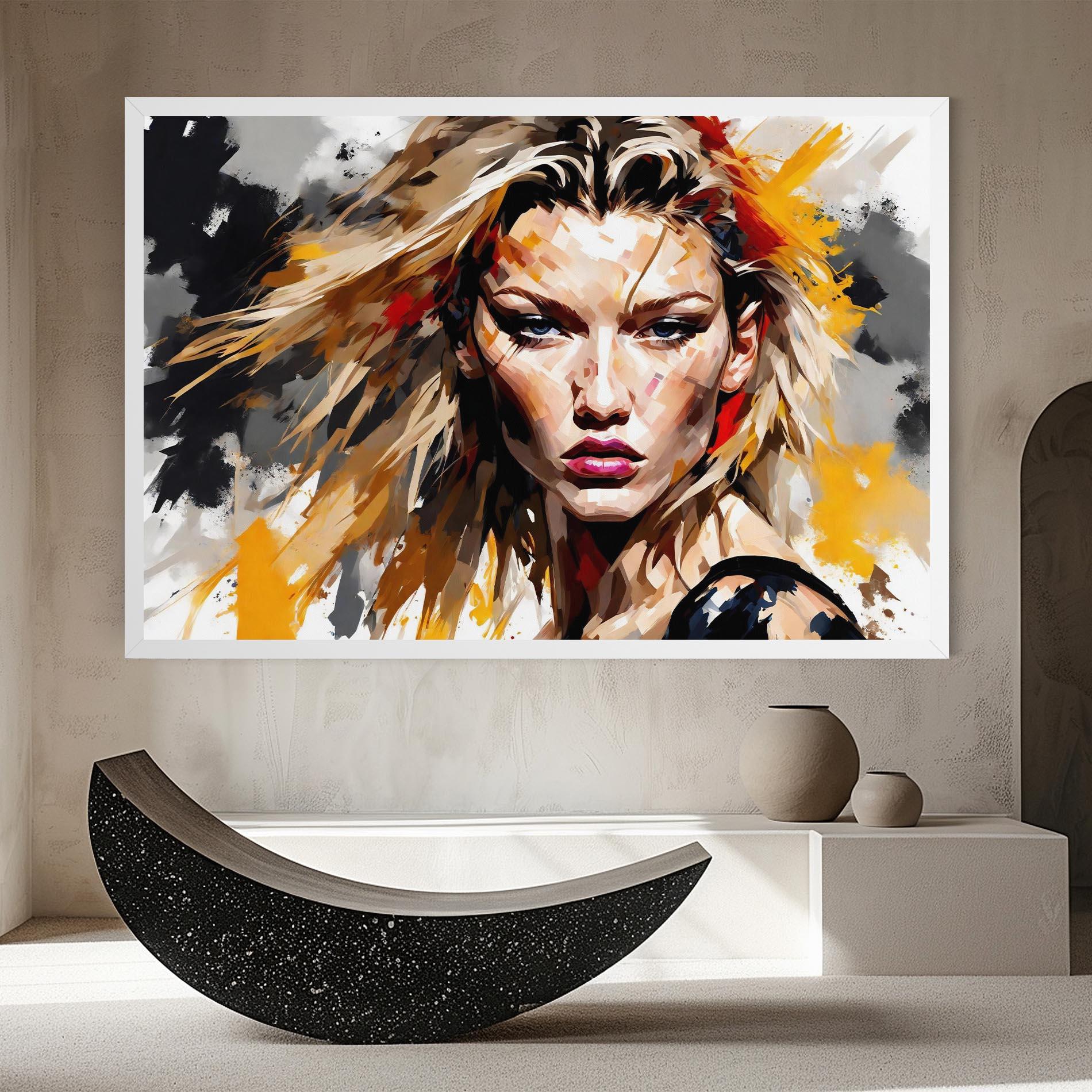 Tablou Canvas Blond Hair Splash mockup 8