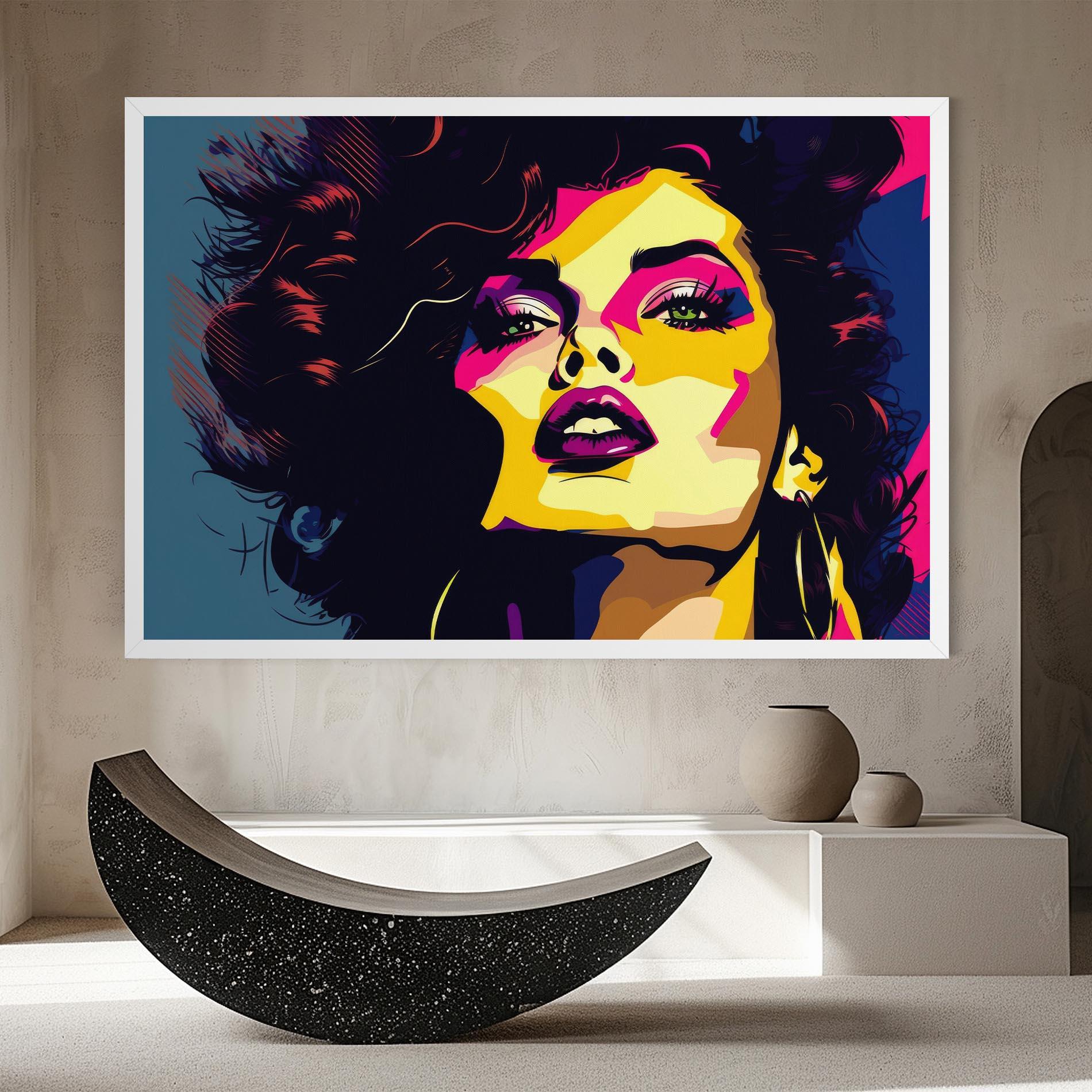 Tablou Canvas Pop Art Portrait Woman mockup 8