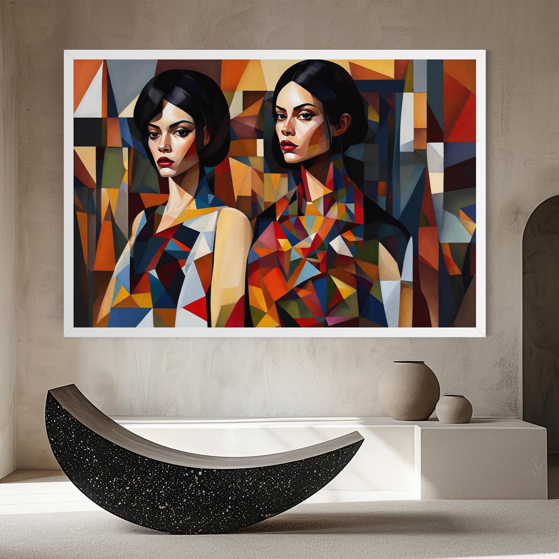 Tablou Canvas Young Abstract Women mockup 8