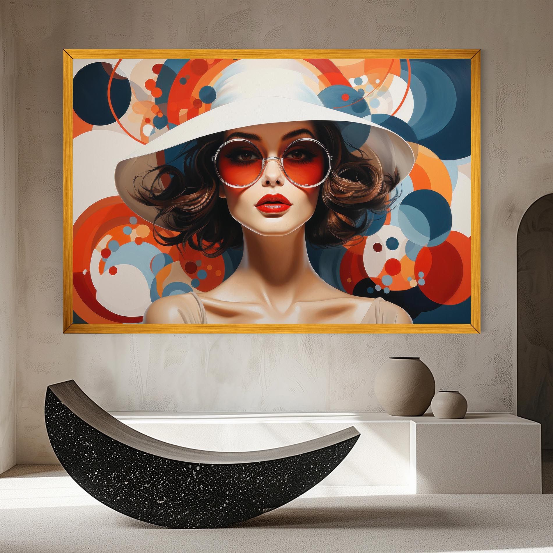 Big Glasses Woman mockup 8