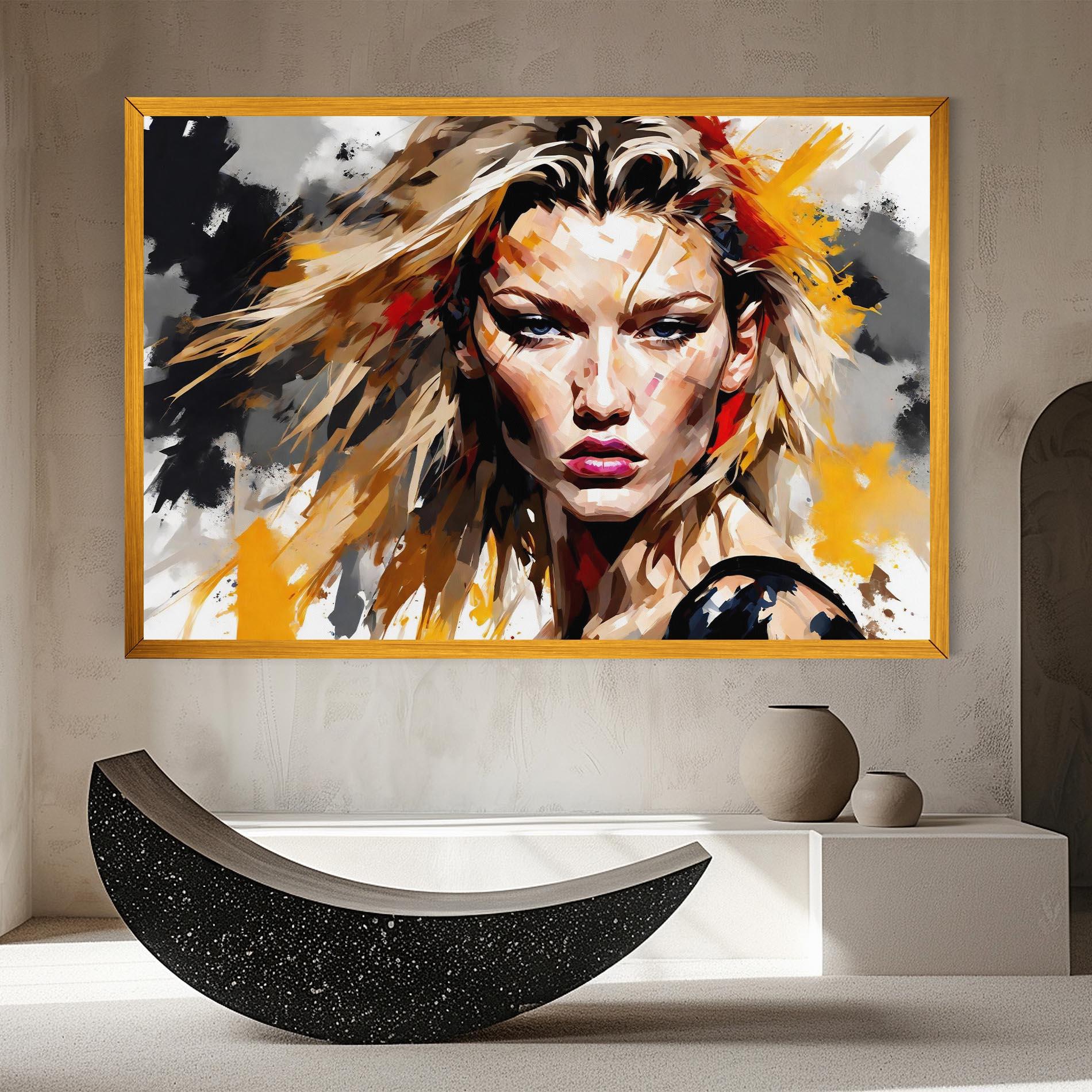 Tablou Canvas Blond Hair Splash mockup 8
