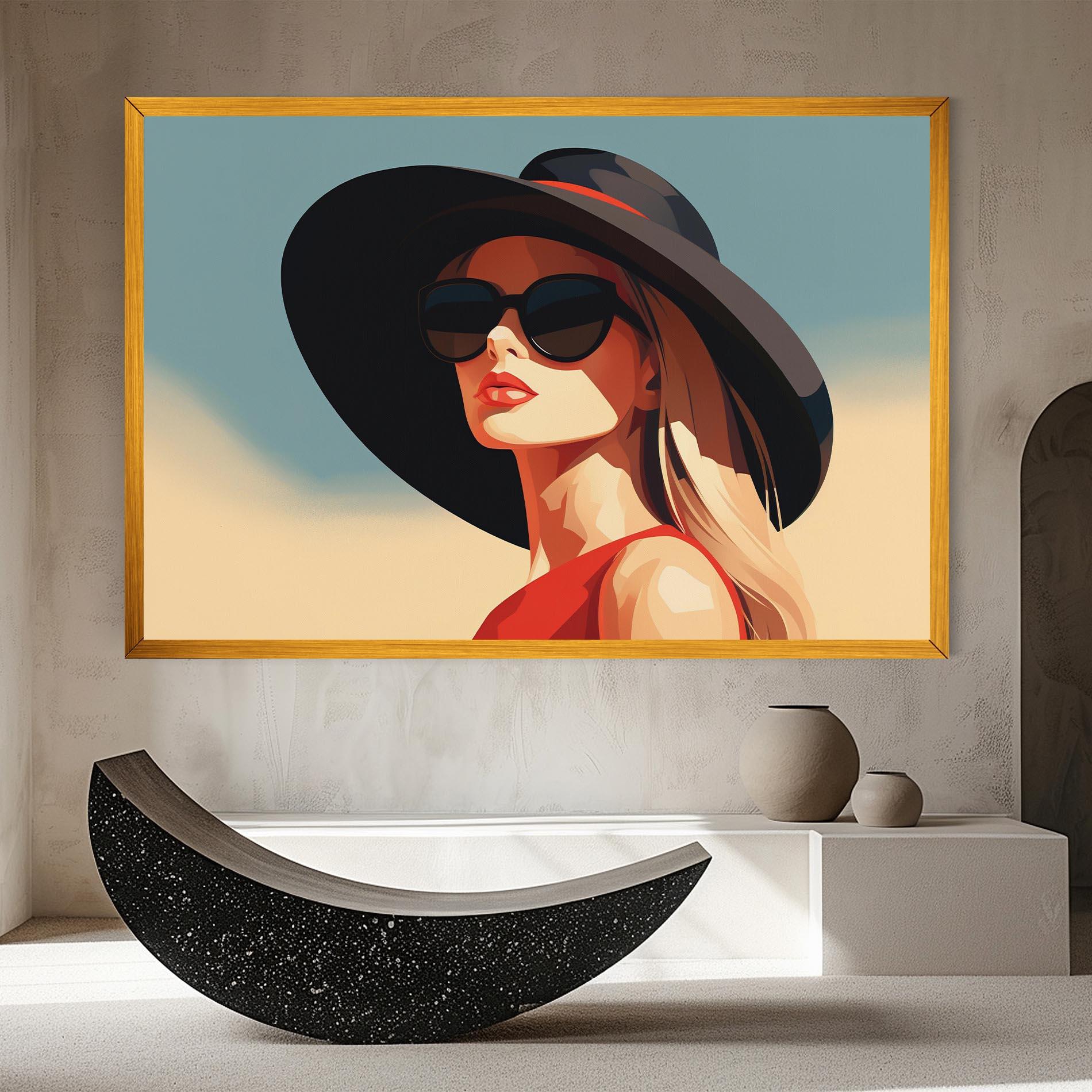 Tablou Canvas Caucasian Glamor Model mockup 8