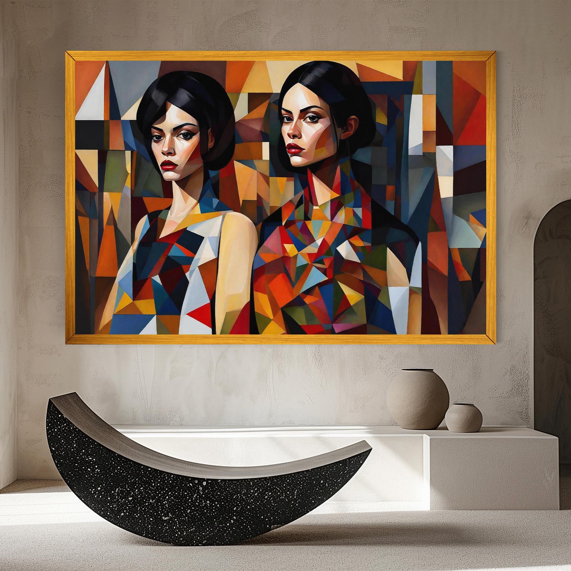 Tablou Canvas Young Abstract Women mockup 8