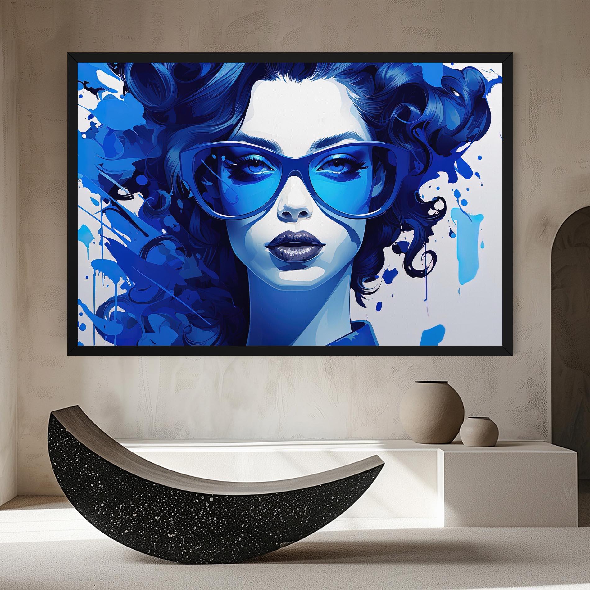 Tablou Canvas Big Blue Glasses mockup 8
