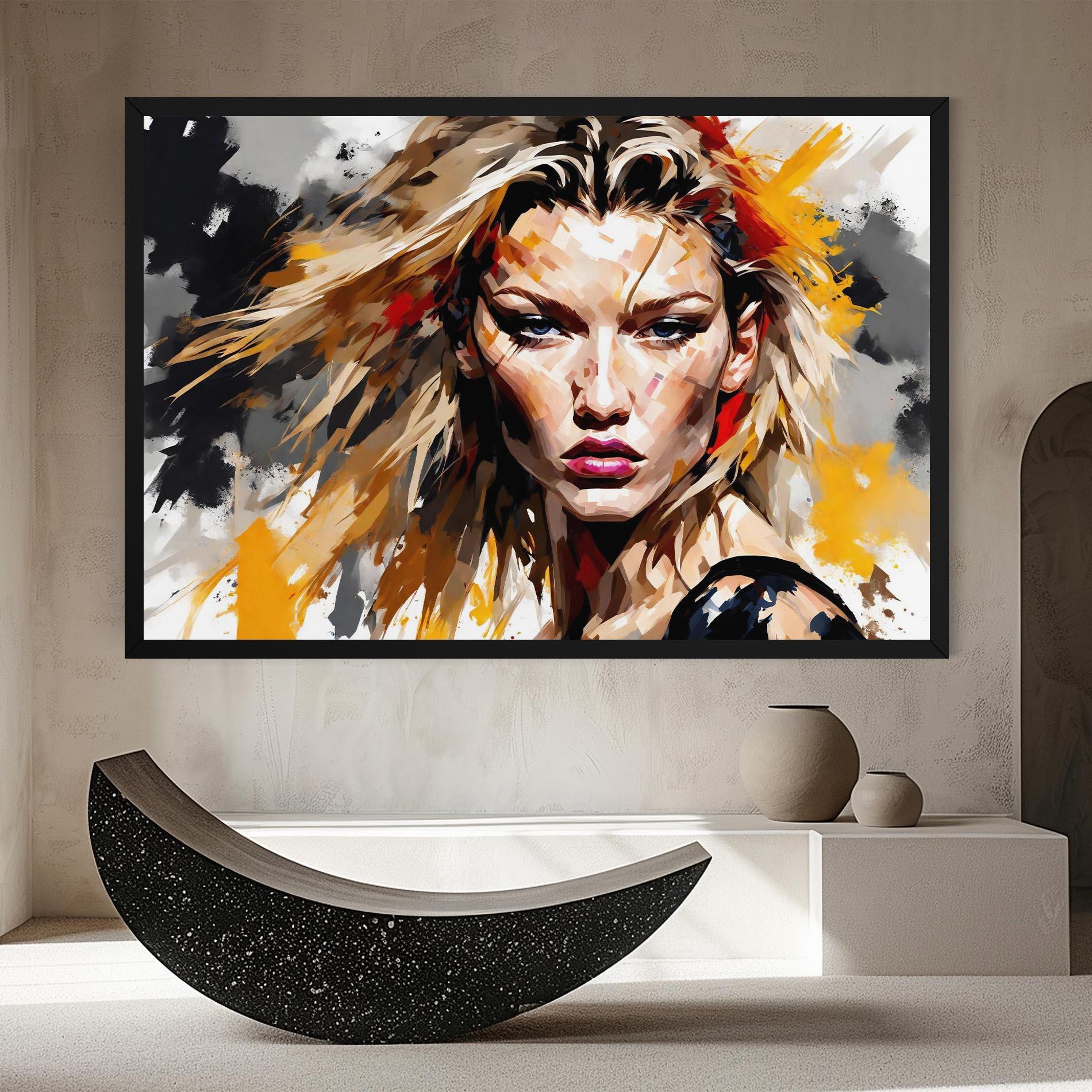 Tablou Canvas Blond Hair Splash mockup 8