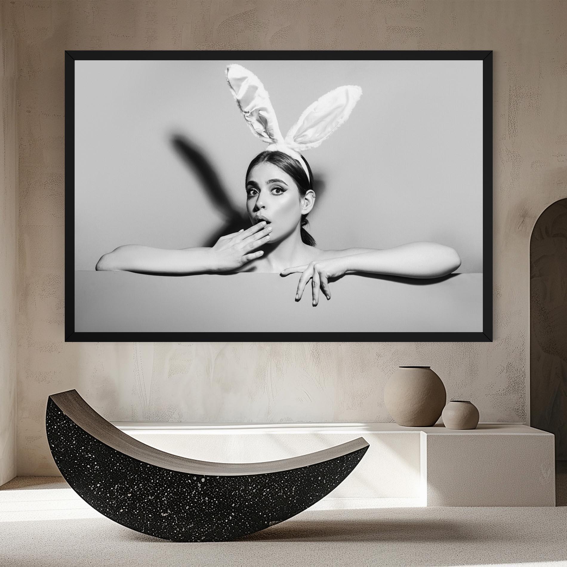 Tablou Canvas Bunny Ears Peeking mockup 8
