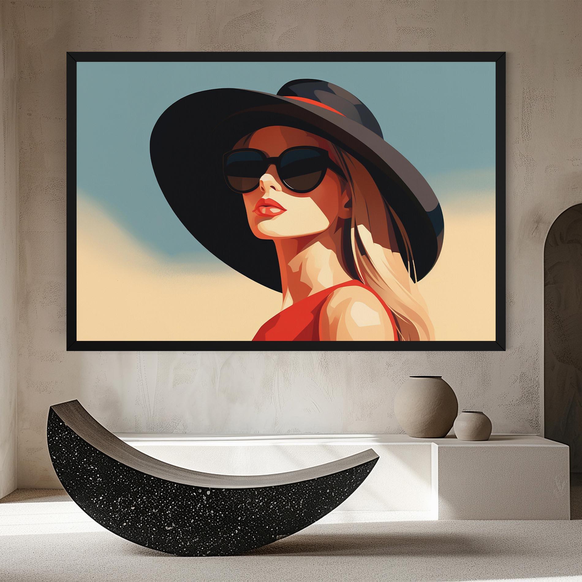 Tablou Canvas Caucasian Glamor Model mockup 8