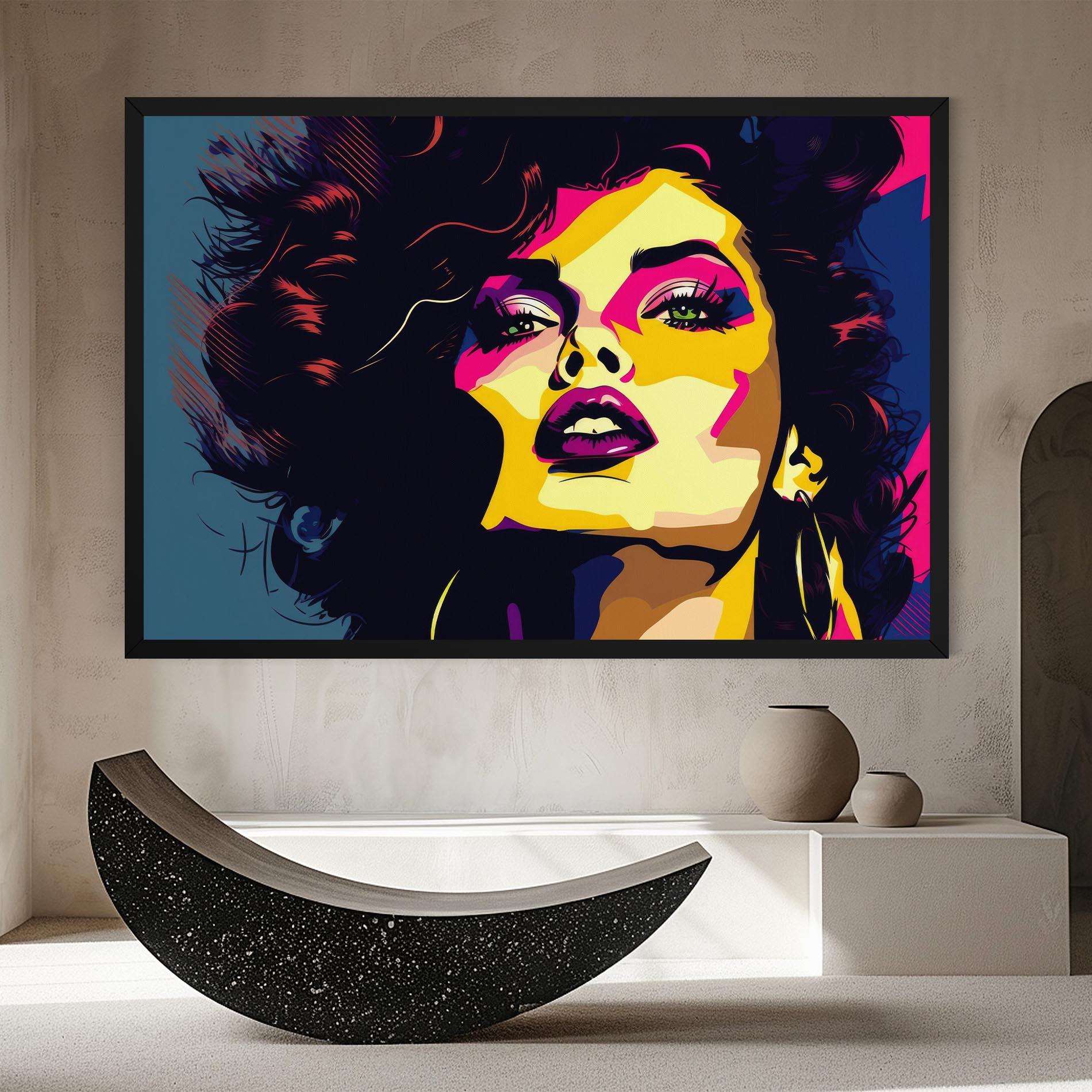 Tablou Canvas Pop Art Portrait Woman mockup 8