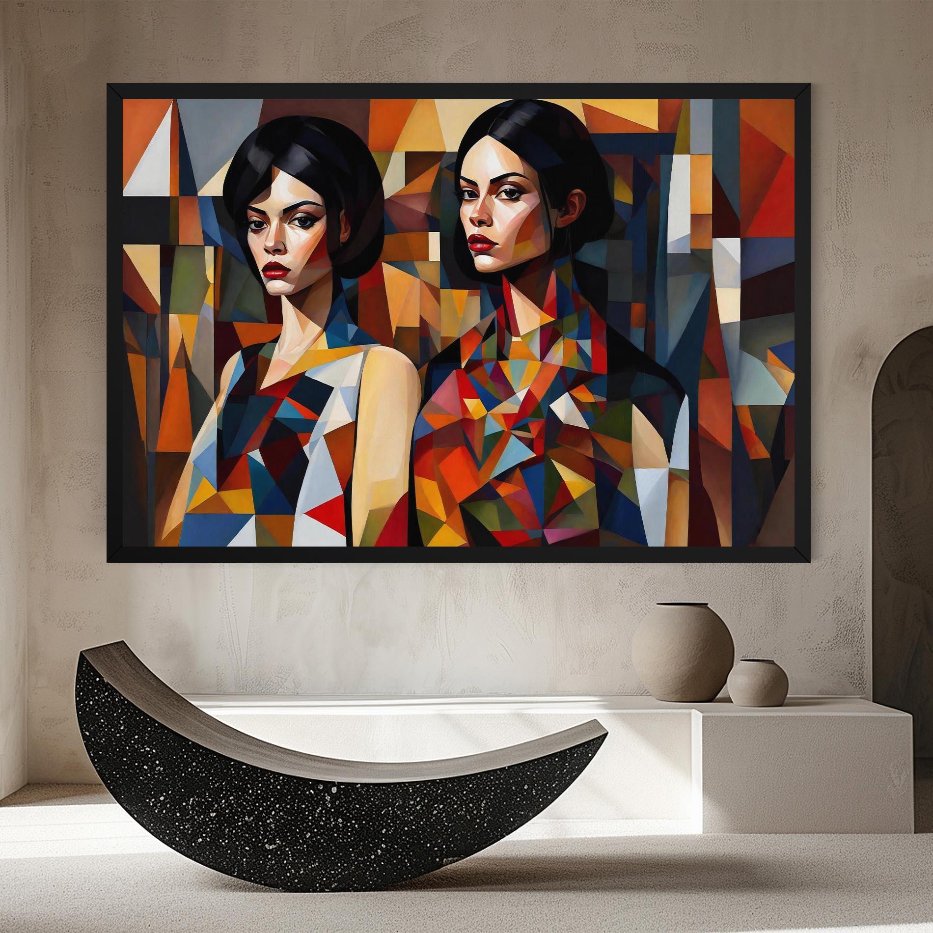 Tablou Canvas Young Abstract Women mockup 8