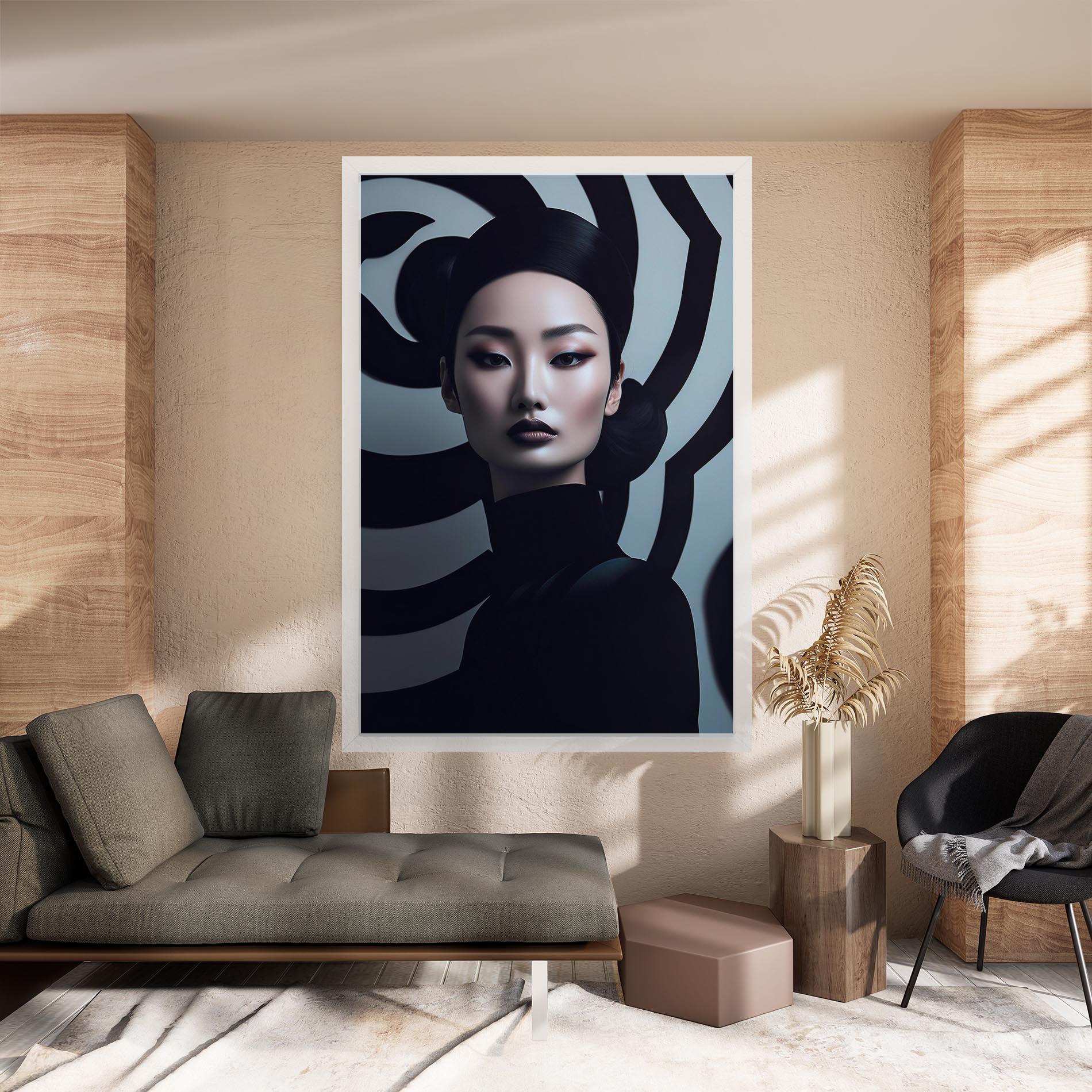 Tablou Canvas Asiatic Black Outfit mockup 8