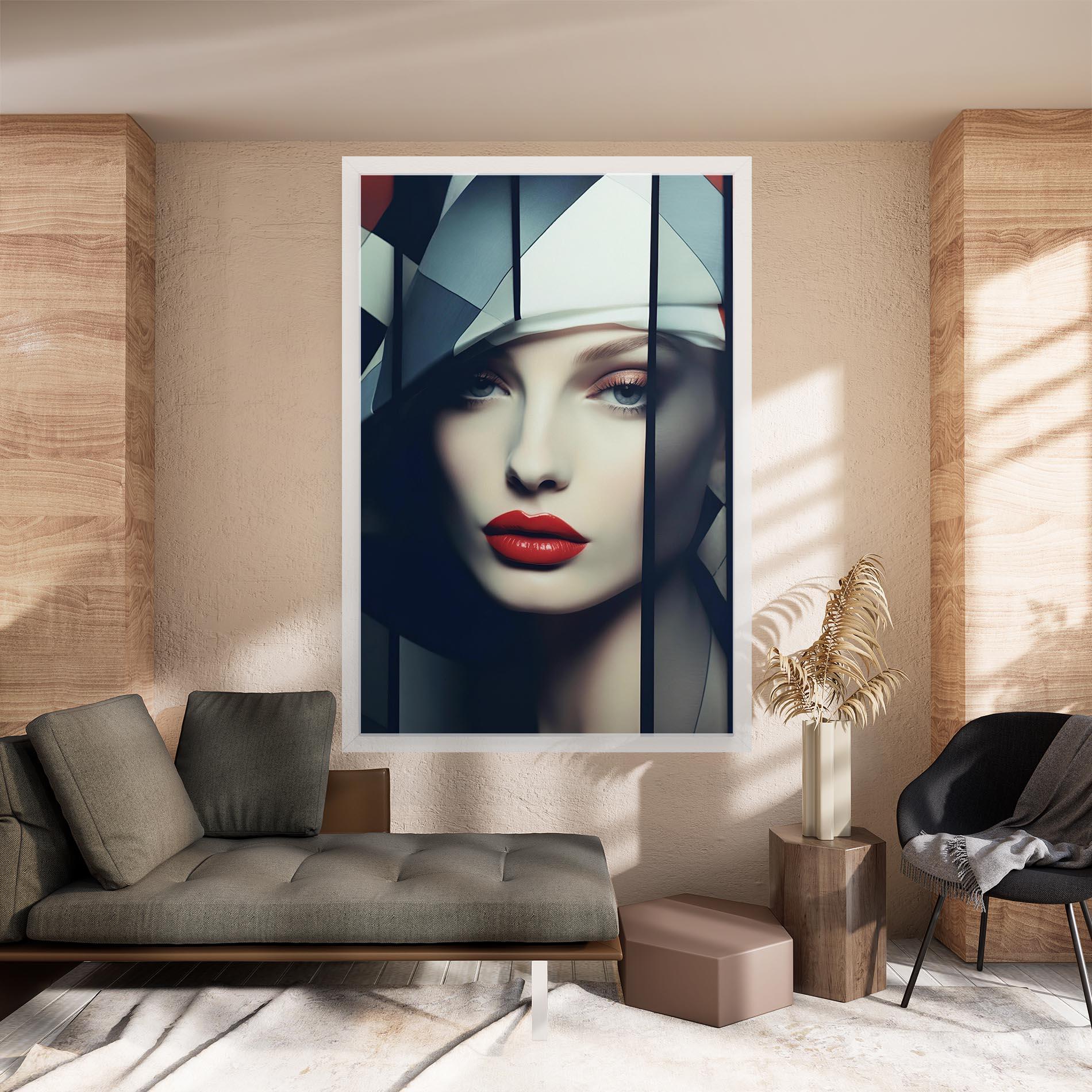 Tablou Canvas Big Juicy Lips Woman mockup 8