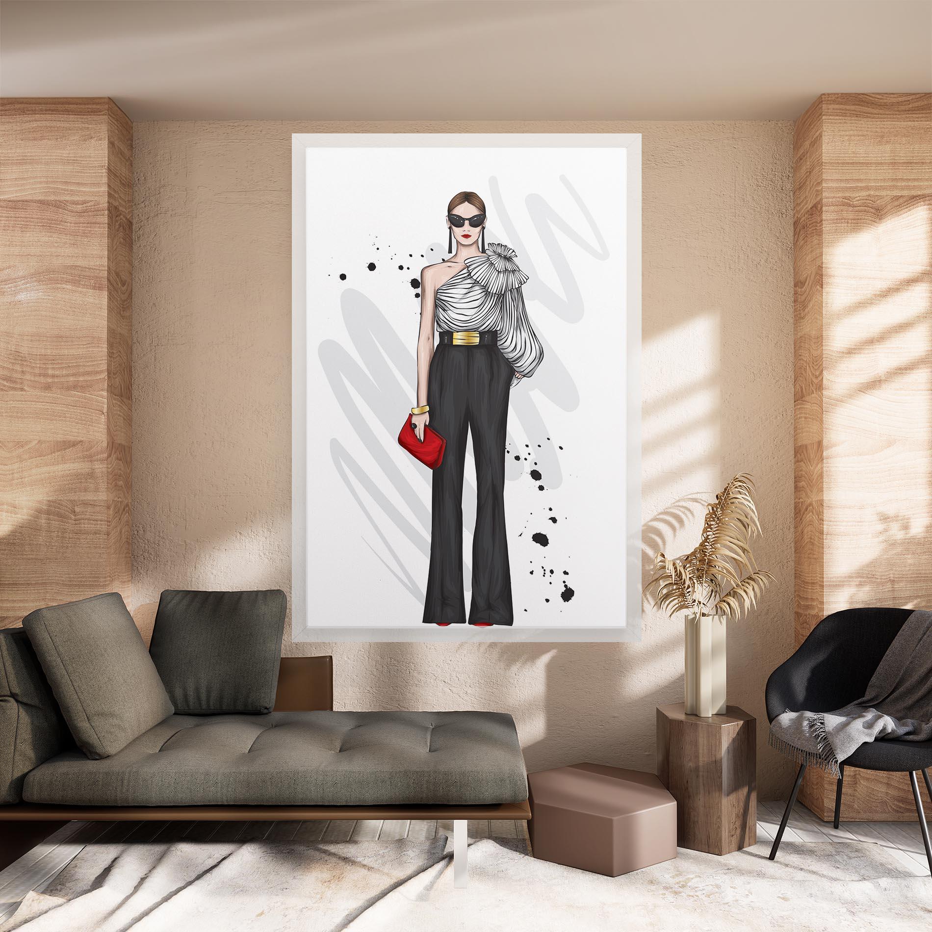 Tablou Canvas Tall Black Pants mockup 8