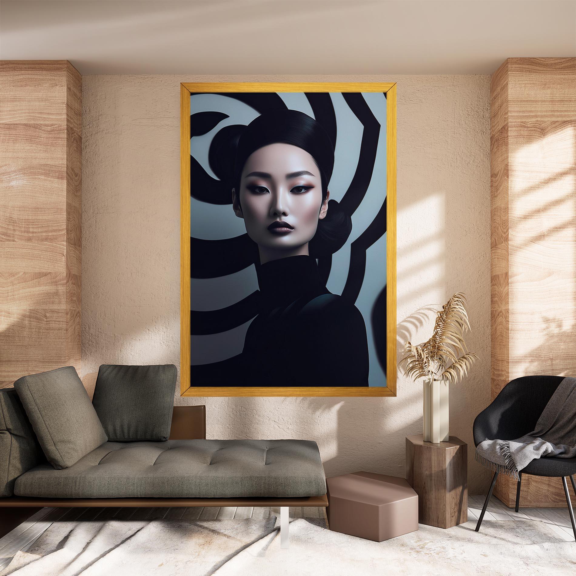 Tablou Canvas Asiatic Black Outfit mockup 8