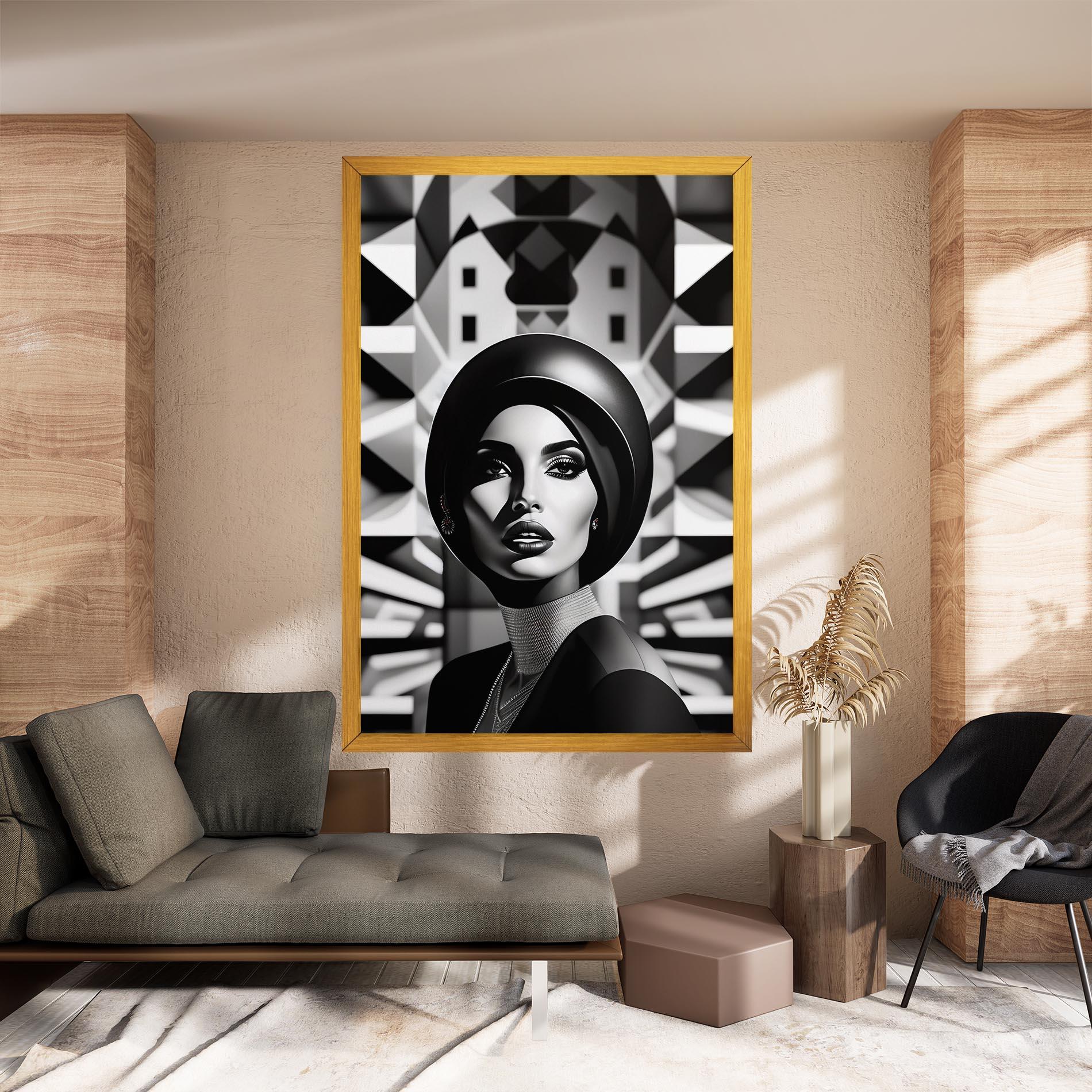 Tablou Canvas Big Black Hat mockup 8