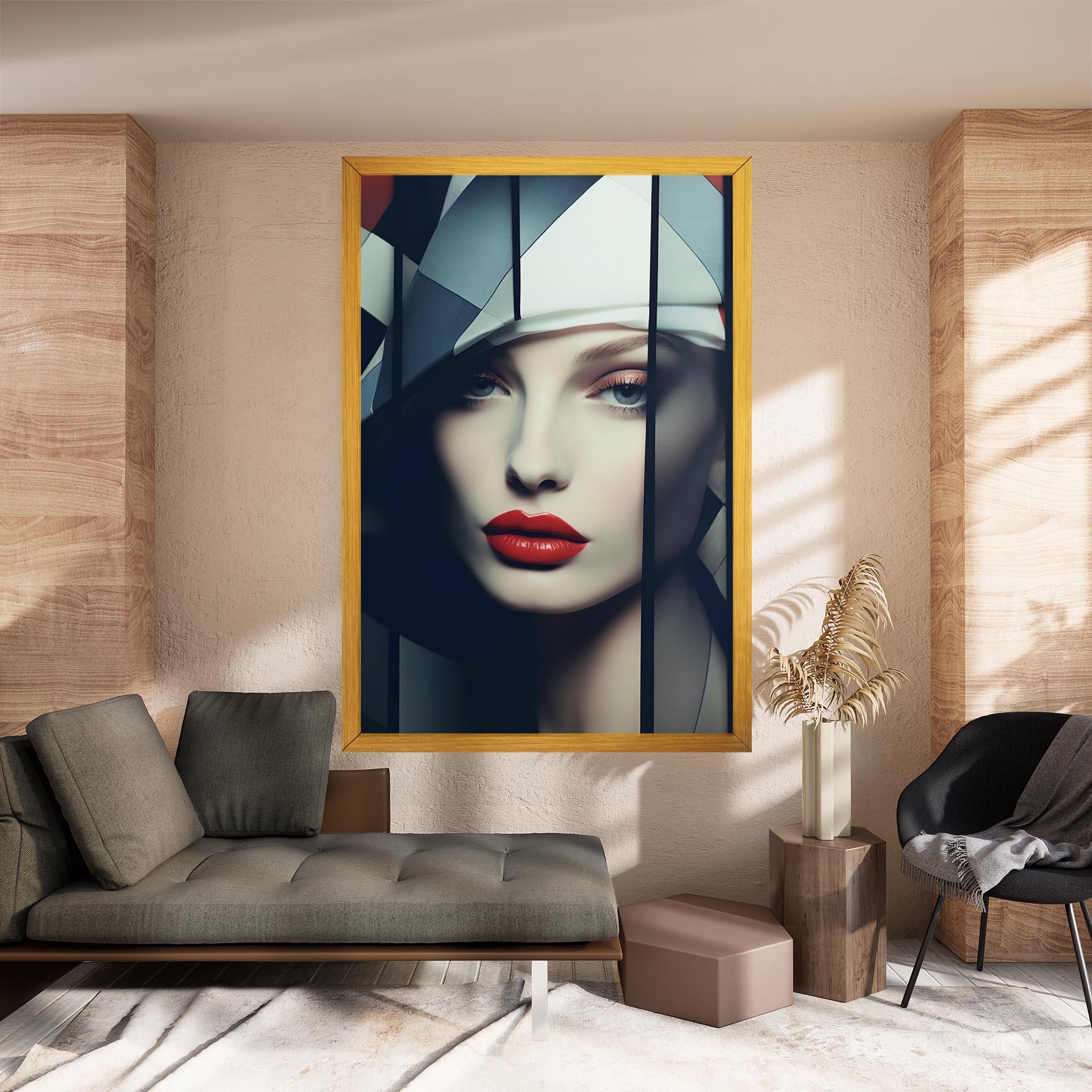 Tablou Canvas Big Juicy Lips Woman mockup 8