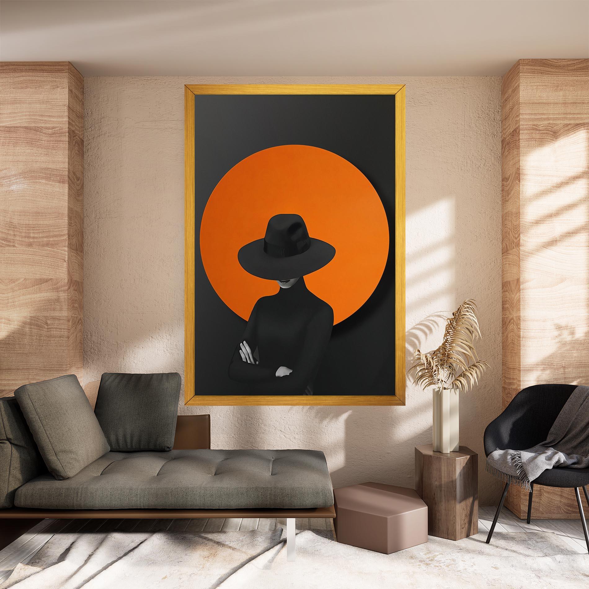 Tablou Canvas Black Fashion mockup 8