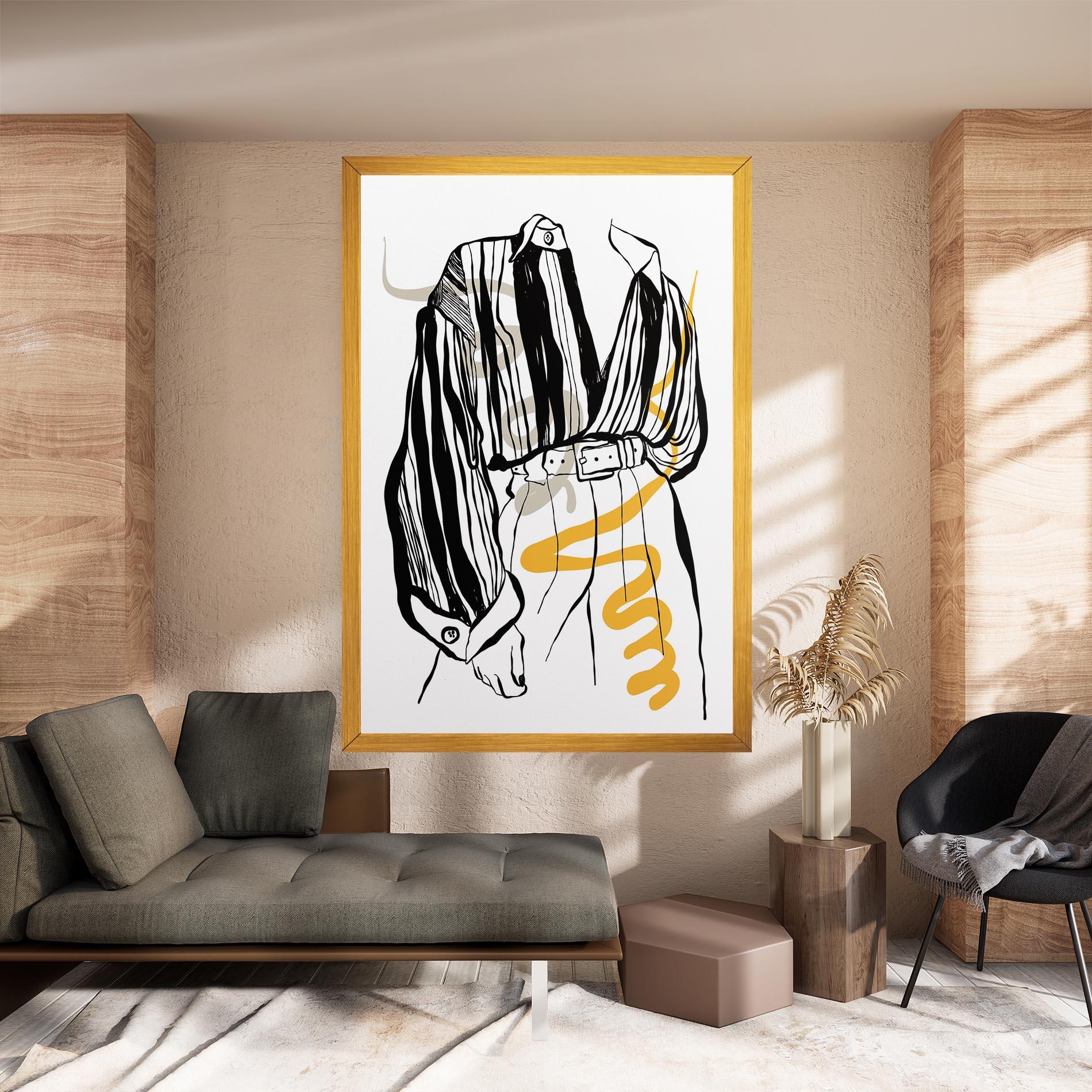 Tablou Canvas Modern Outfit Line mockup 8