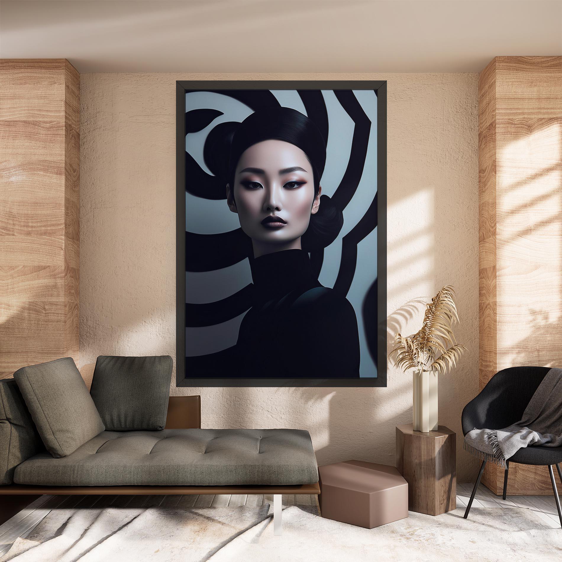 Tablou Canvas Asiatic Black Outfit mockup 8