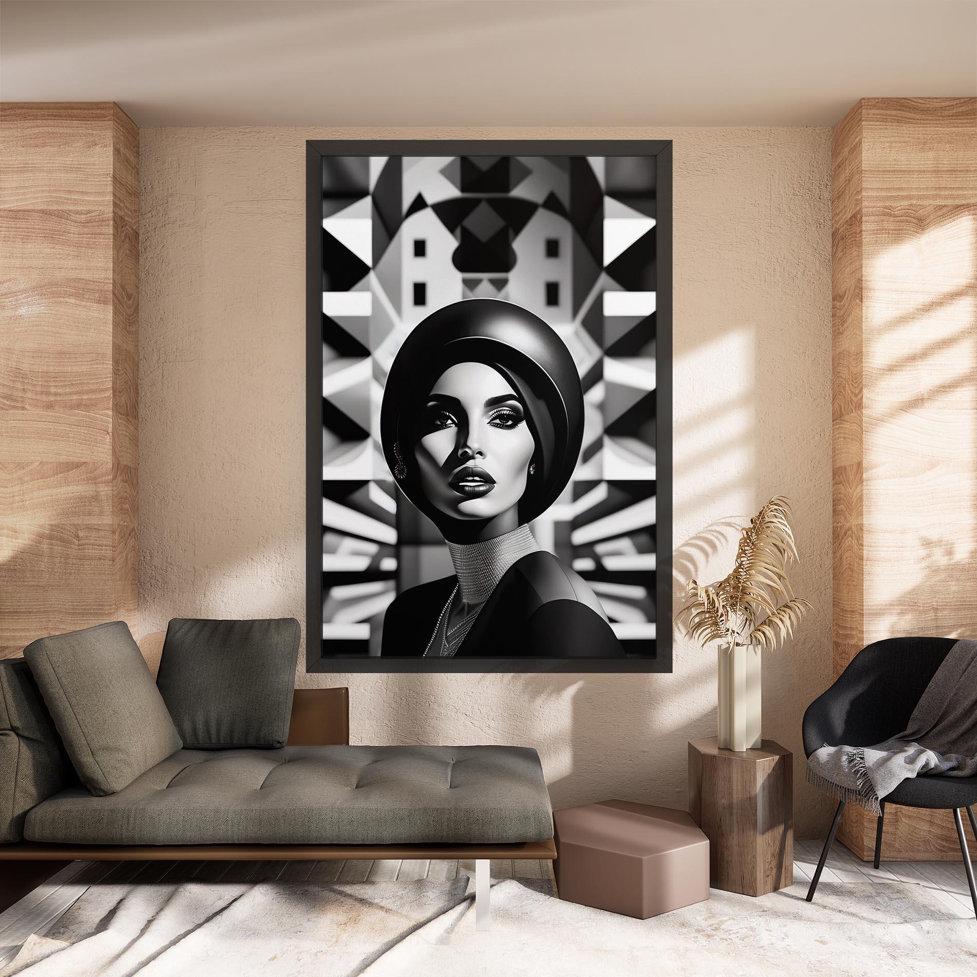 Tablou Canvas Big Black Hat mockup 8