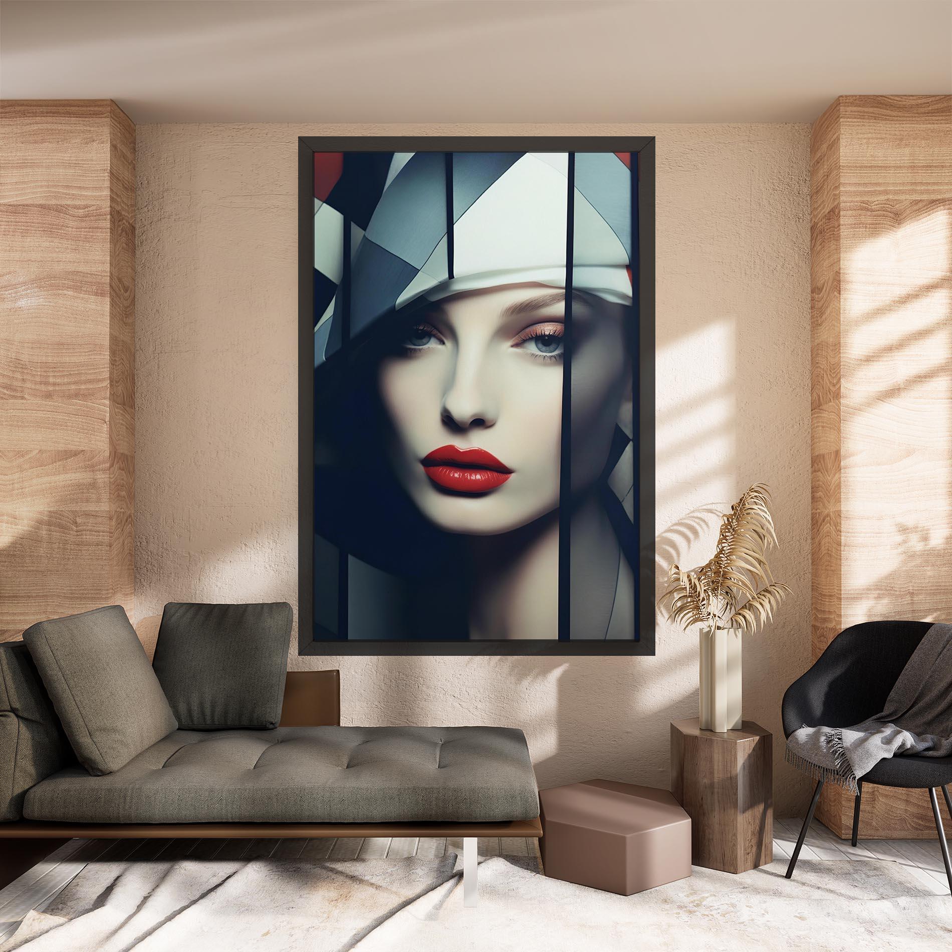 Tablou Canvas Big Juicy Lips Woman mockup 8