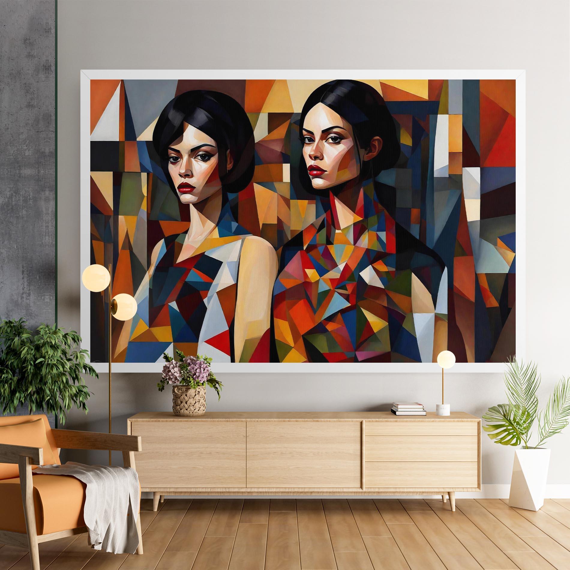 Tablou Canvas Young Abstract Women mockup 9