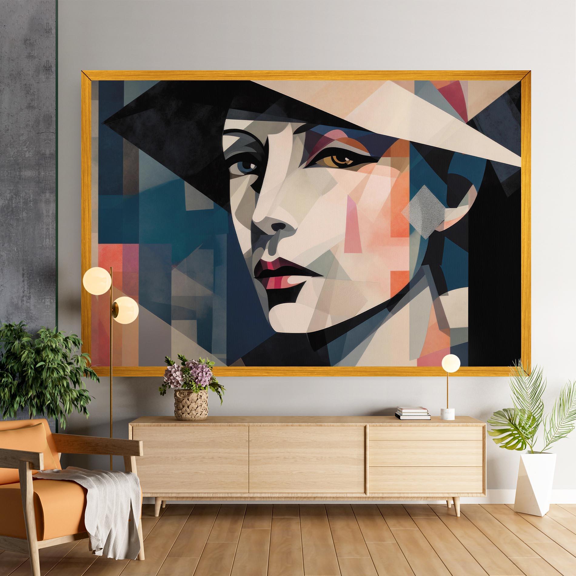 Tablou Canvas Chicago Portrait mockup 9